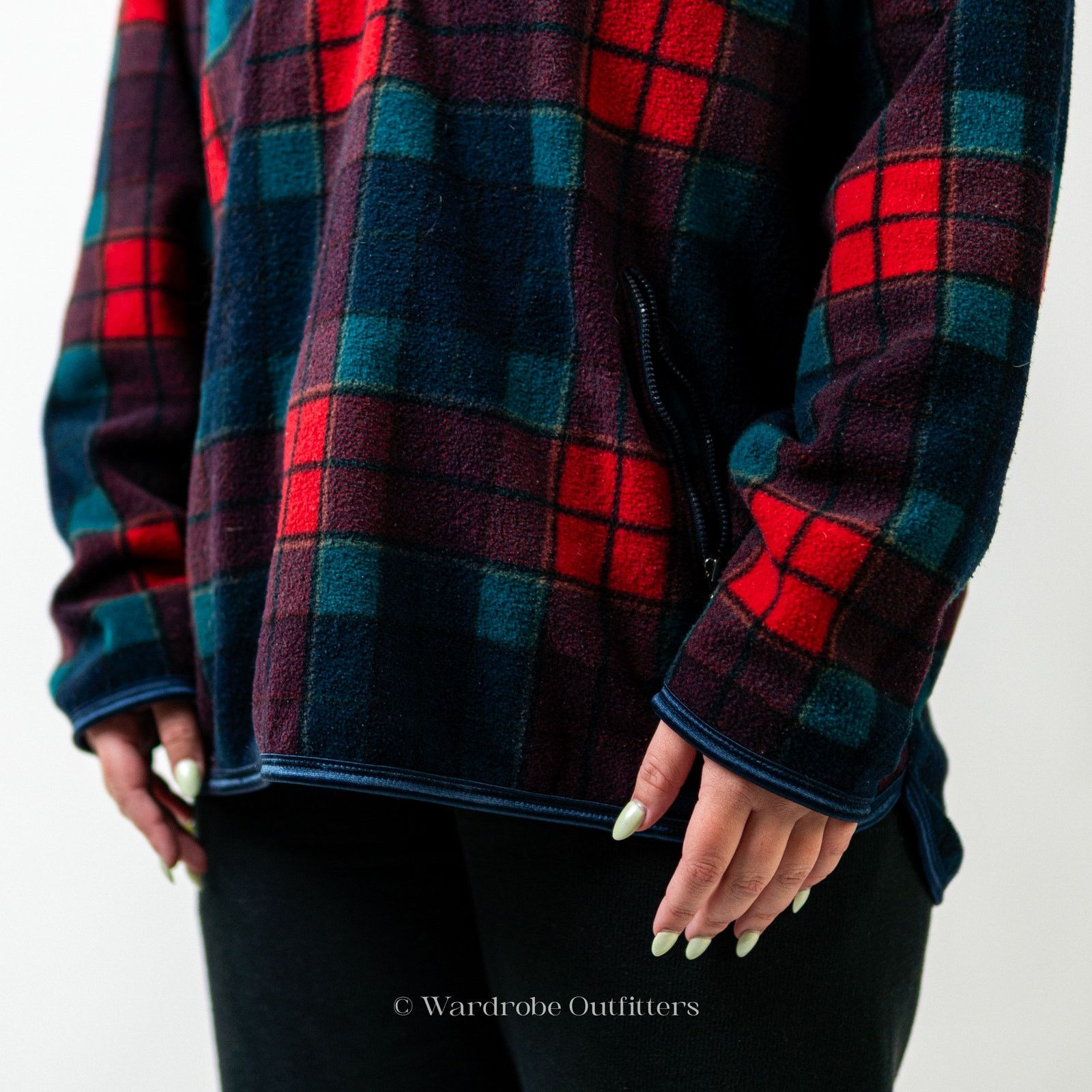Catalina Vintage 90s Plaid Pullover Sweatshirt Size L / US 10 / IT 46 - 7 Thumbnail