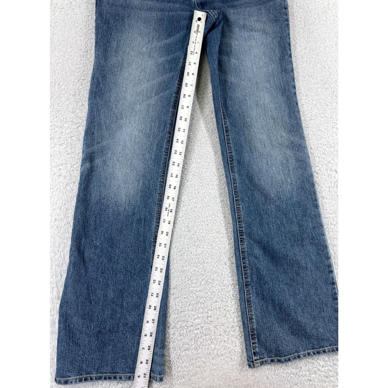 Denime Daisy Fuentes Jeans Womens Bootcut Denim Blue 26x31 Low Rise 4 Cotton 5-Pocket Design Regular Stretch Size 27" / US 4 / IT 40 - 6 Thumbnail