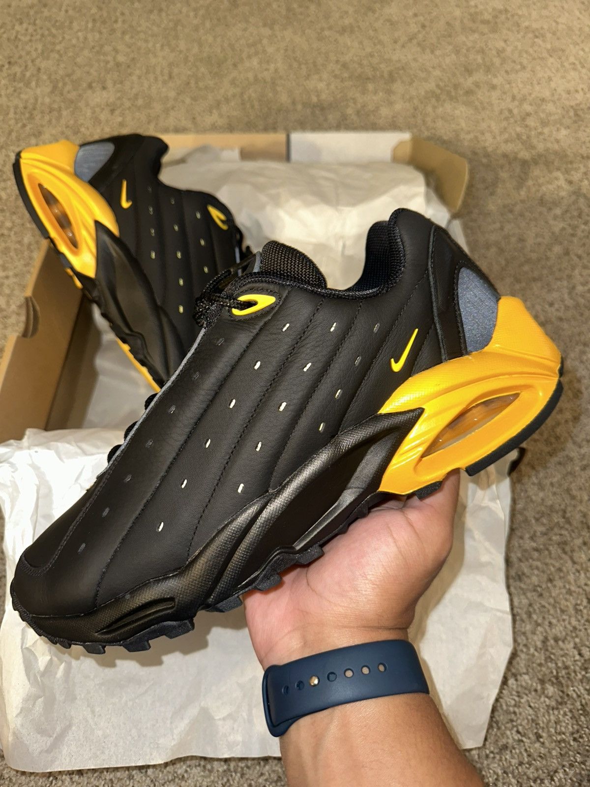NOCTA Drake x Nike “Nocta Hot Step” (Blk/Yellow) Size US 9.5 / EU 42-43 - 2 Thumbnail