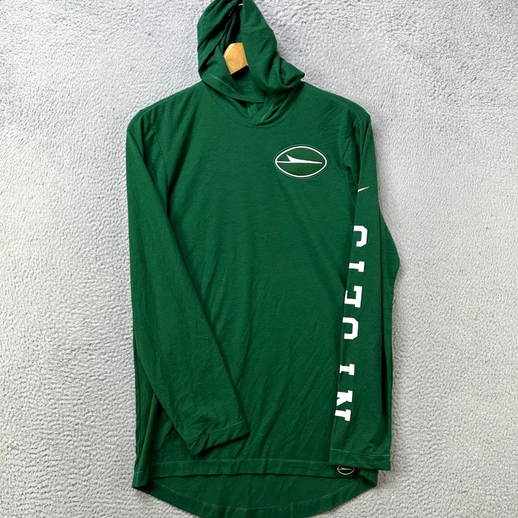 Nike Nike NFL New Yorks Jersey Hoodie T-Shirt Long Sleeve Green S Mens Athletic Lightweight Performance Logo Graphic Print Size US S / EU 44-46 / 1 - 2 Thumbnail