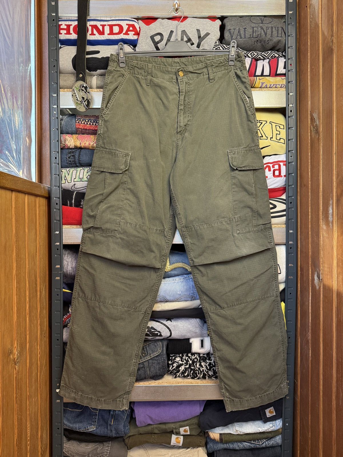 Carhartt Carhartt Vintage Cargo Distress Faded Pants Size US 32 / EU 48 - 2 Thumbnail