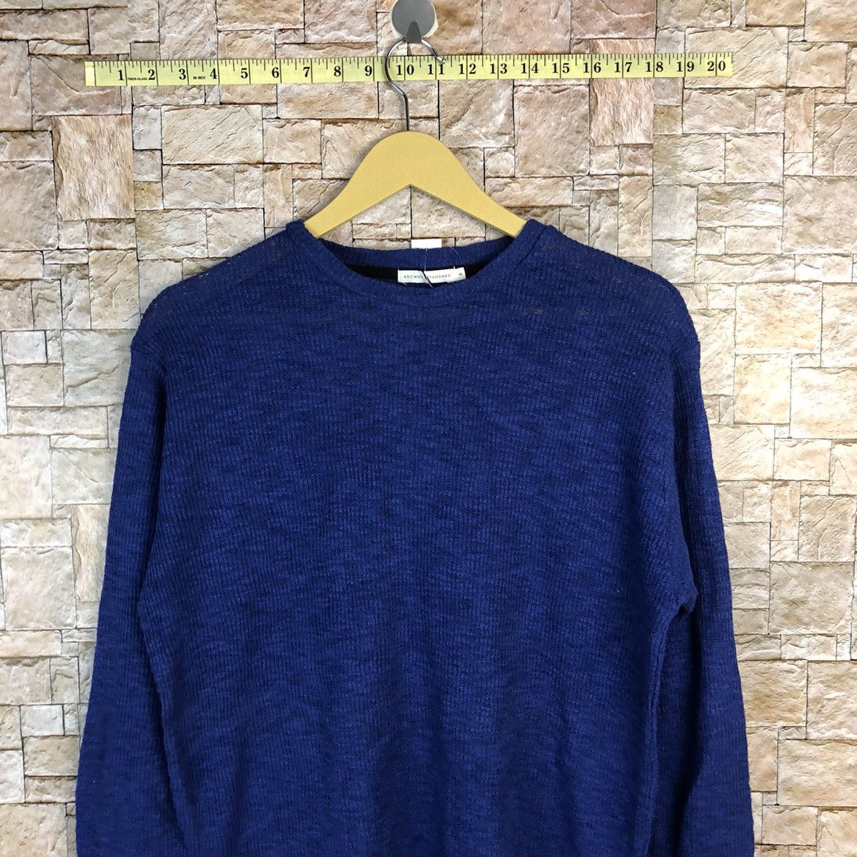 Homespun Knitwear × Japanese Brand Browny Standard Blue Knitwear #A819 Size M / US 6-8 / IT 42-44 - 2 Thumbnail