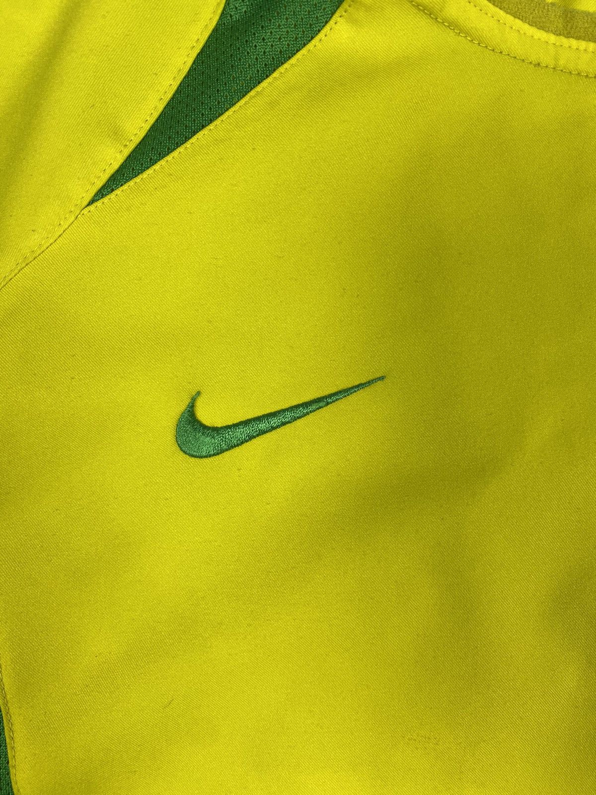 Nike × Vintage Vintage 00s Nike Brazil Hational Team Soccer Jersey Shirt Size US L / EU 52-54 / 3 - 6 Thumbnail