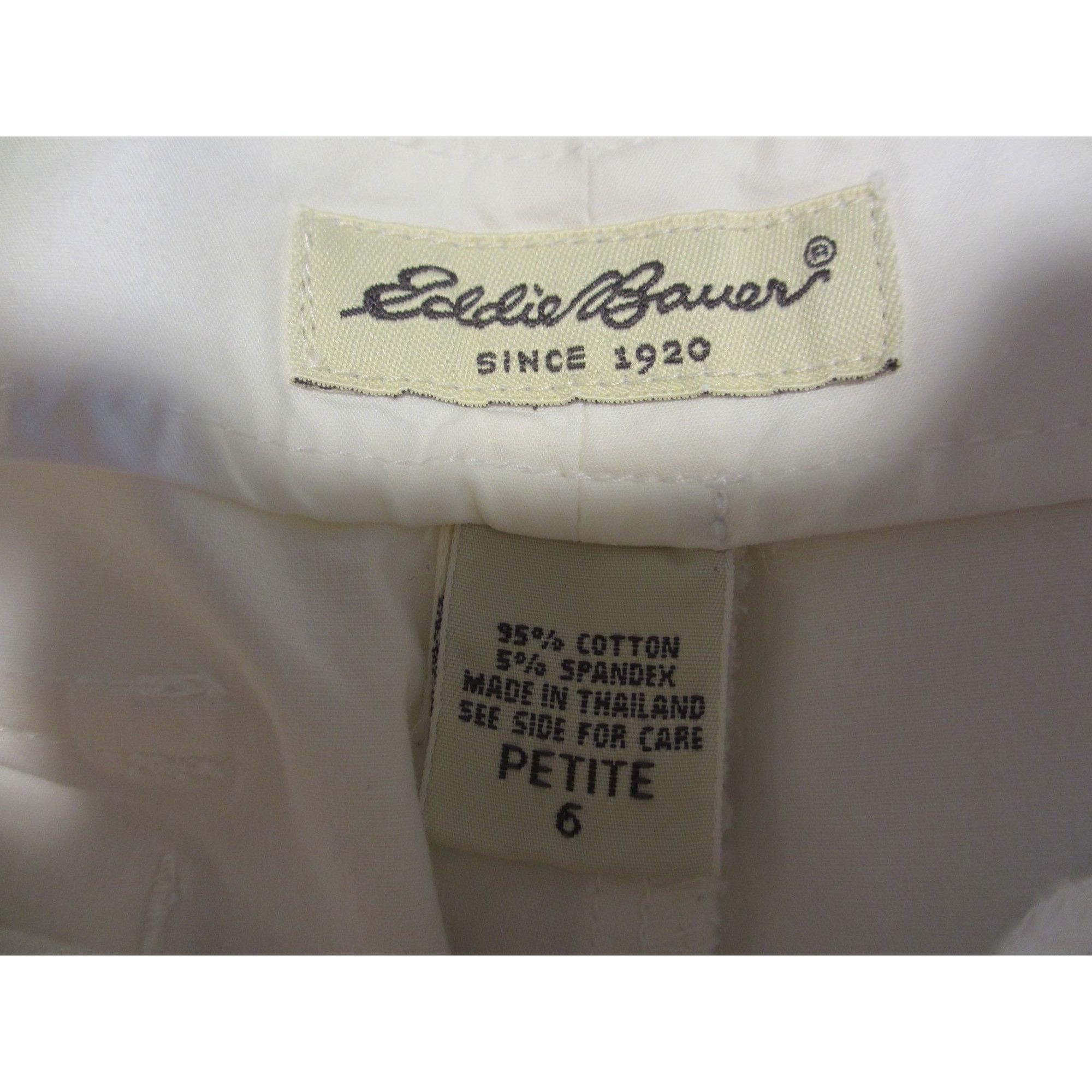 Eddie Bauer EDDIE BAUER WHITE CROP PANTS SIZE 6 PETITE Size 28" / US 6 / IT 42 - 5 Thumbnail