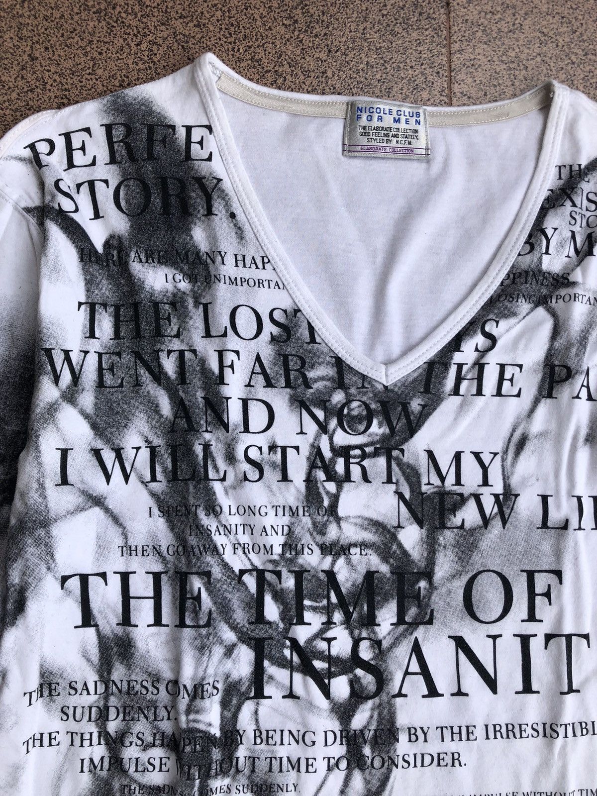 Nicole Club 2000s Poem Words Nicole Club For Men Longsleeve vkei style Size US M / EU 48-50 / 2 - 4 Thumbnail