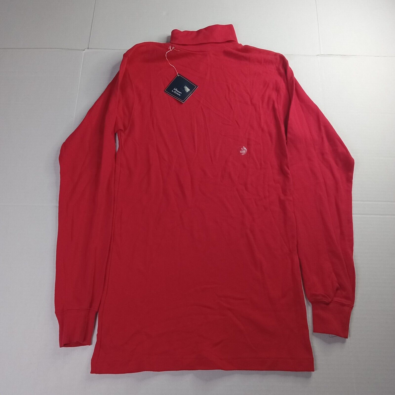 Arrow Vintage Dover By Arrow Turtleneck Top Men's S Red Cotton Size US M / EU 48-50 / 2 - 1 Thumbnail