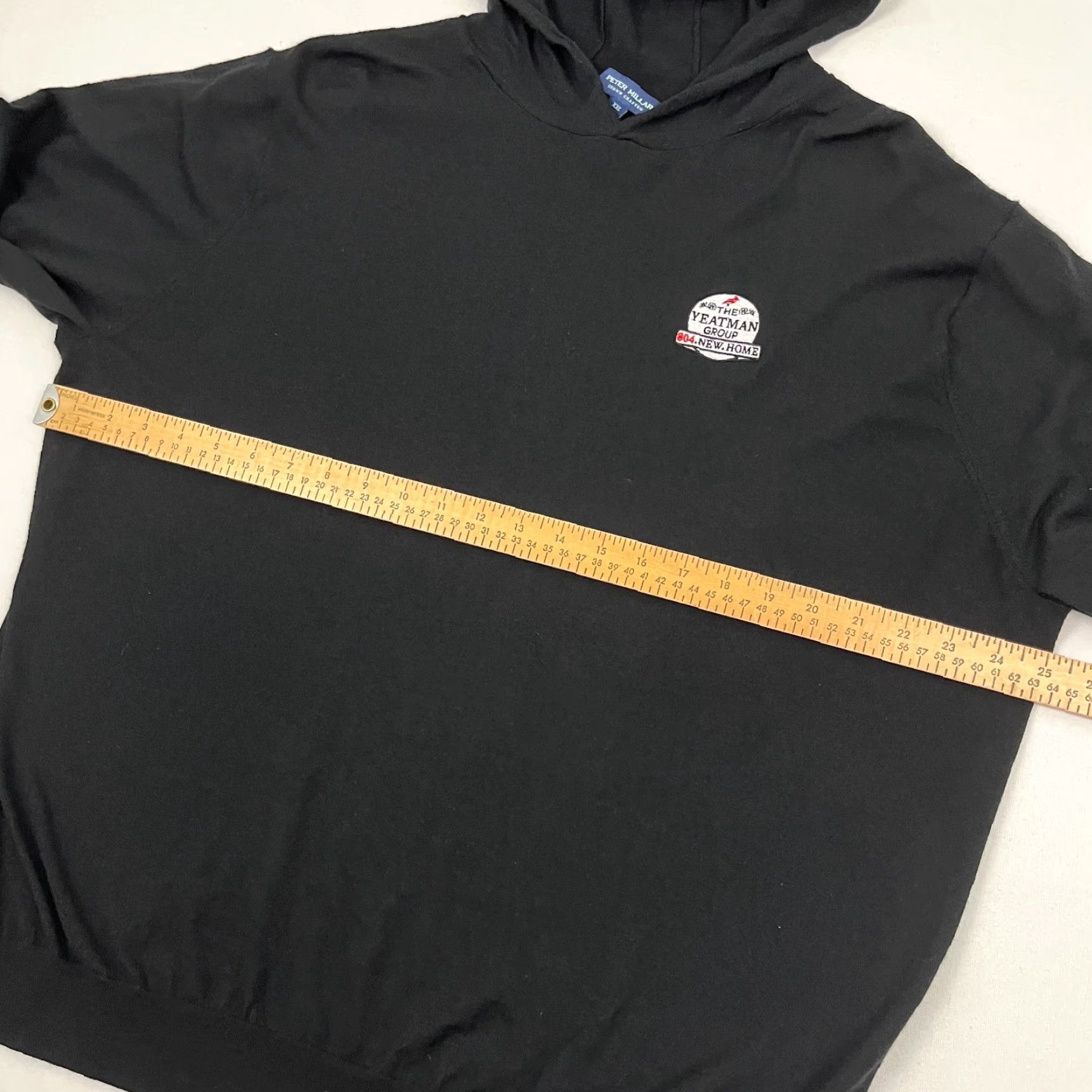 Peter Millar Peter Millar Crown Crafted Excursionist Hoodie Mens 2XL Black Merino Wool Size US XXL / EU 58 / 5 - 6 Thumbnail