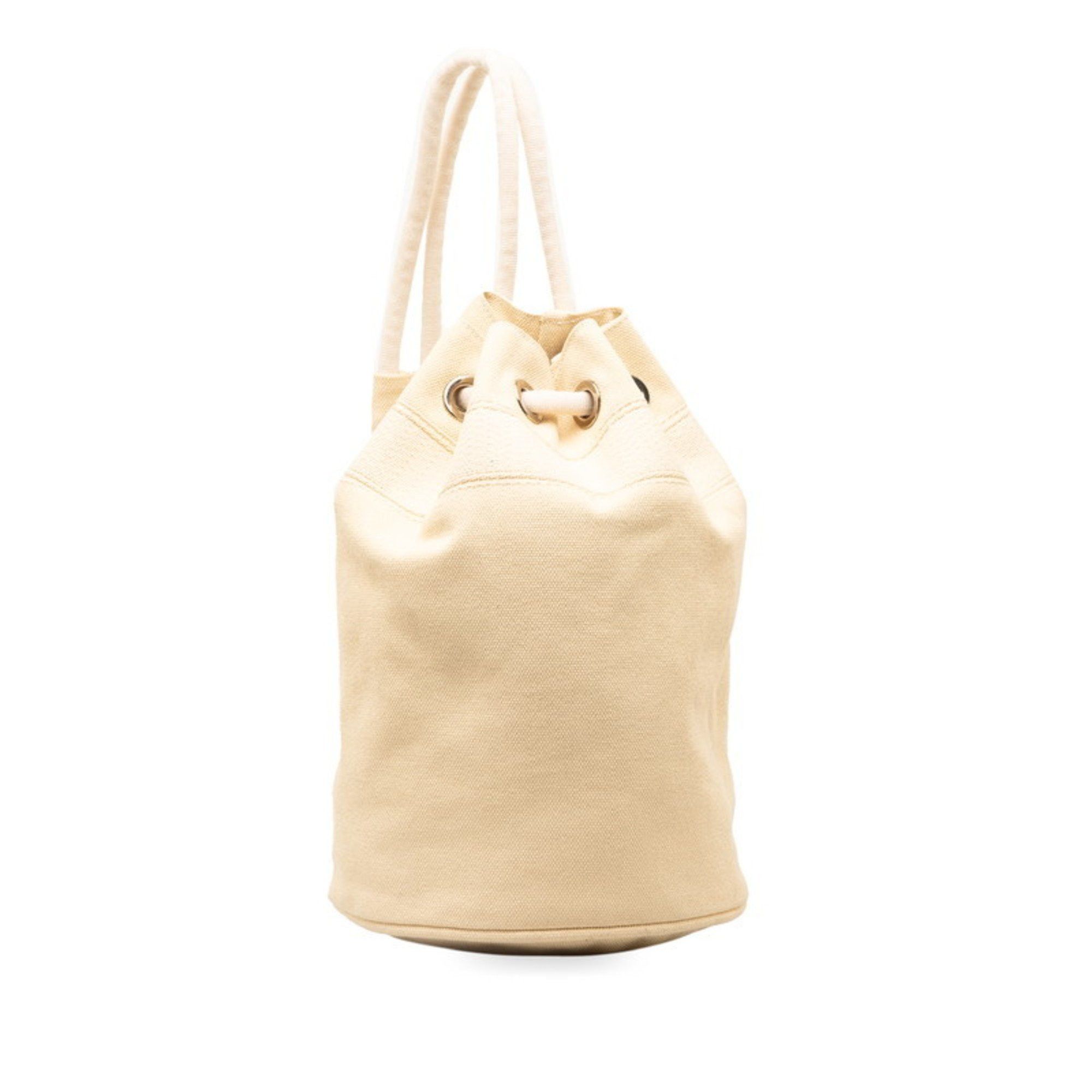 image of Hermes Sac Marine Recif Mm Shoulder Bag Ivory White Cotton Women's Hermes