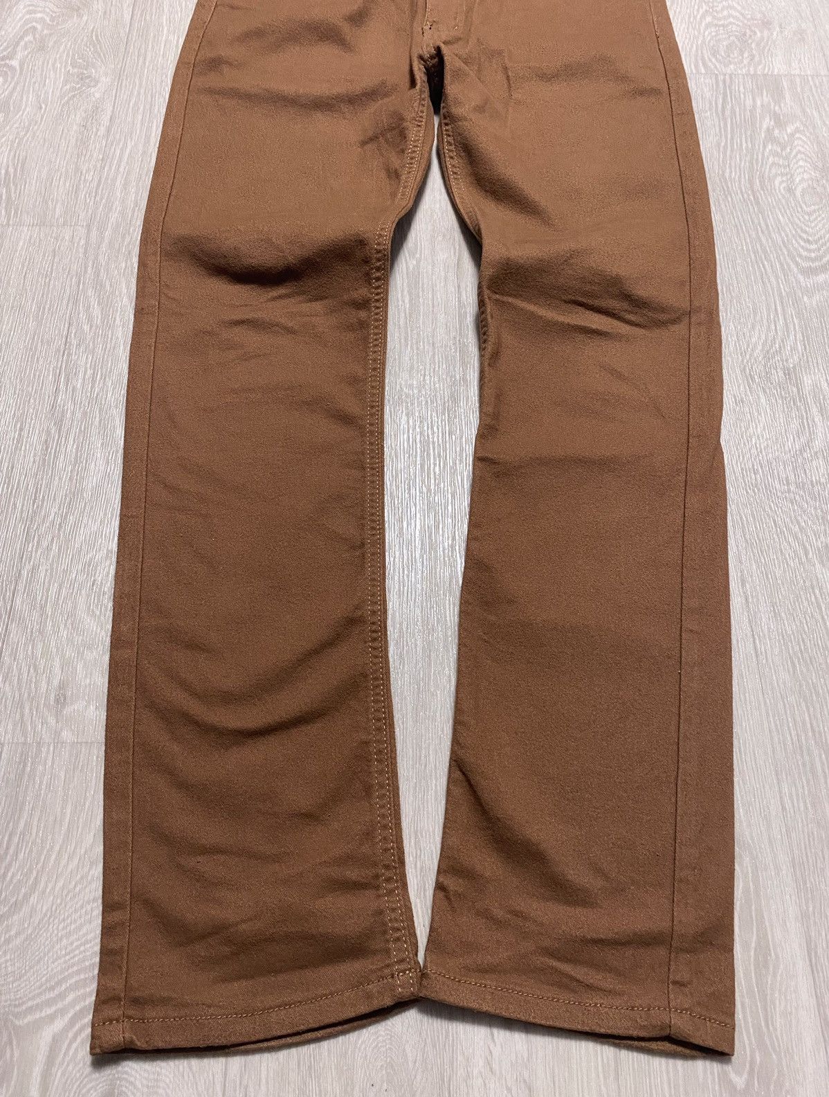Obey × Shepard Fairey Obey Propaganda Brown Stretch Cotton Casual Trousers Pants Size US 32 / EU 48 - 5 Thumbnail