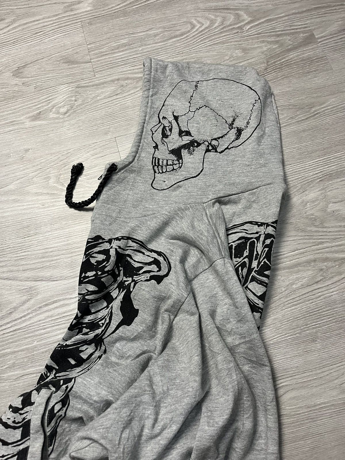 Japanese Brand × Seditionaries OGETTO Skull Graphic Printed Zipper Hoodie Size L / US 10 / IT 46 - 3 Thumbnail