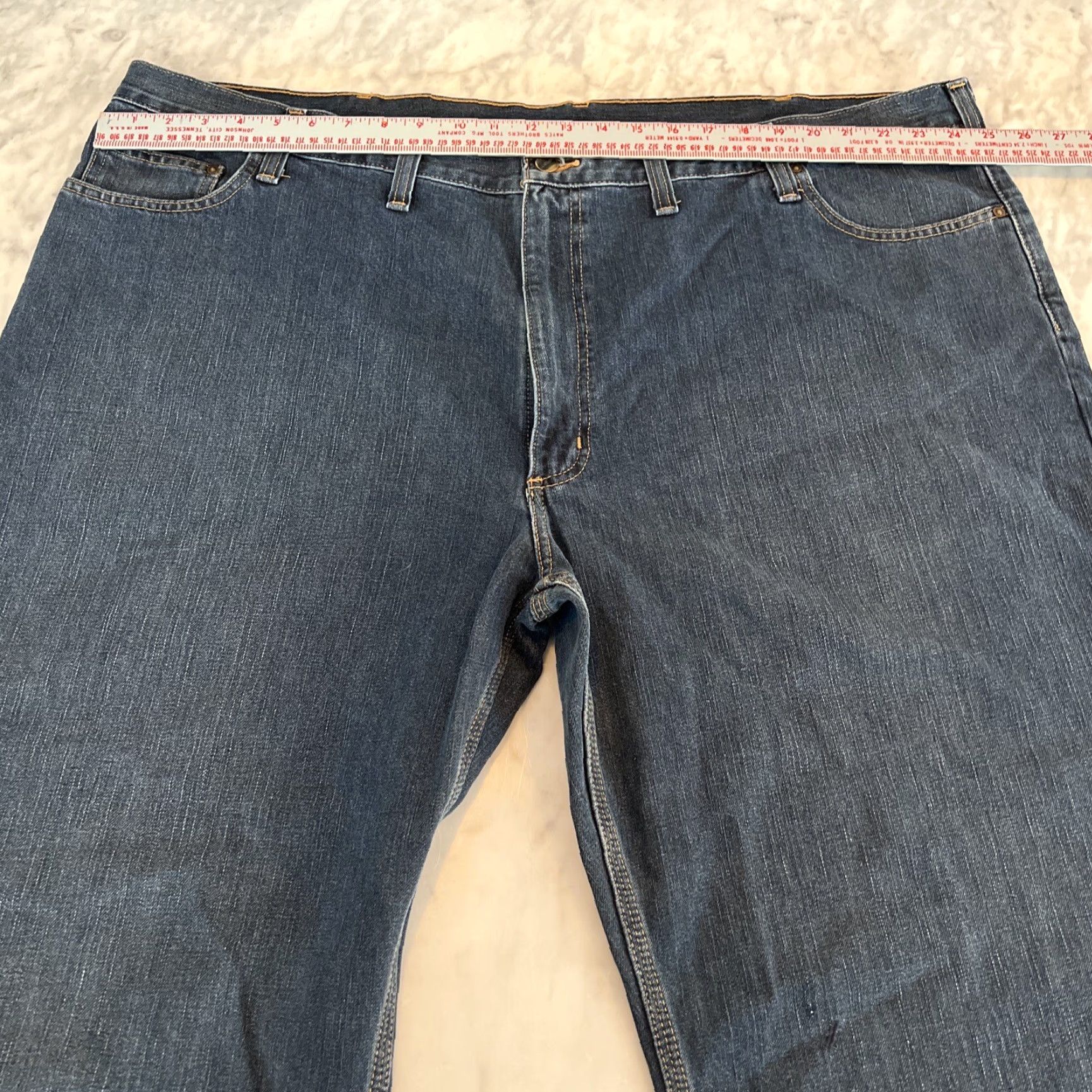 Carhartt Carhartt Jeans Men’s 50x30 Dark Wash Blue 5 Pockets Zipper Button Size US 34 / EU 50 - 5 Thumbnail