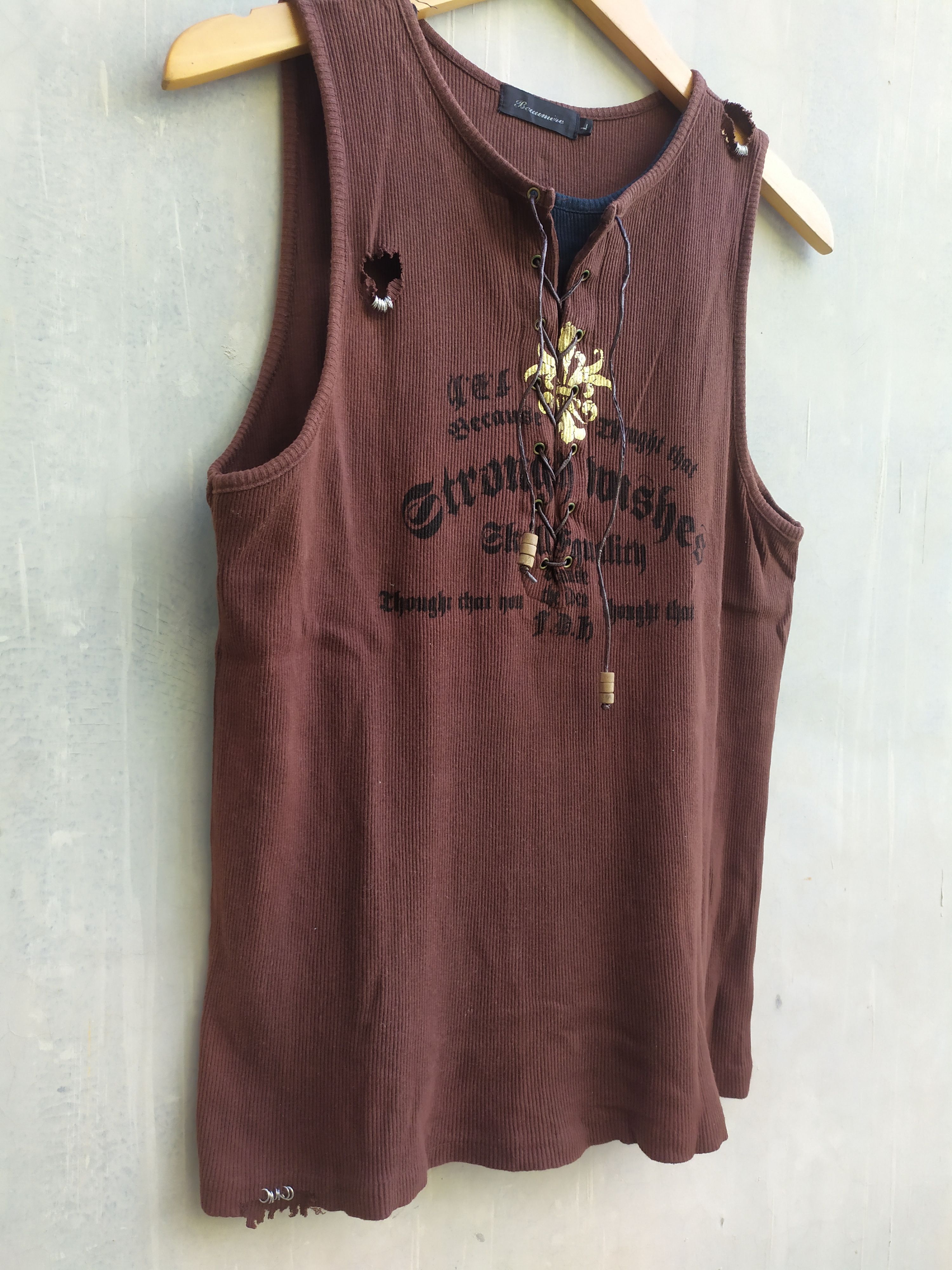 Affliction Beaumere Poem Distressed Sleeveless Size US L / EU 52-54 / 3 - 9 Thumbnail