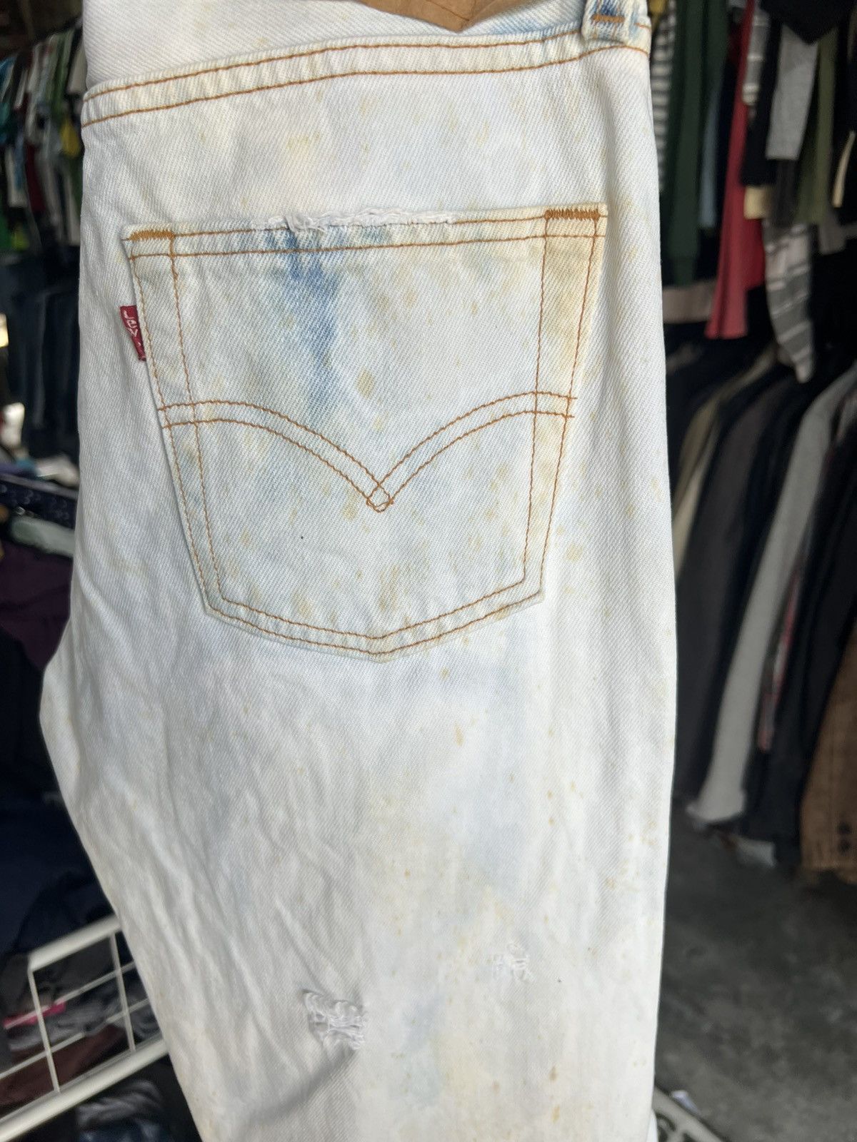 Levi's 🔥Vintage Levis 6501 Distressed Denim Size 28" / US 6 / IT 42 - 16 Thumbnail