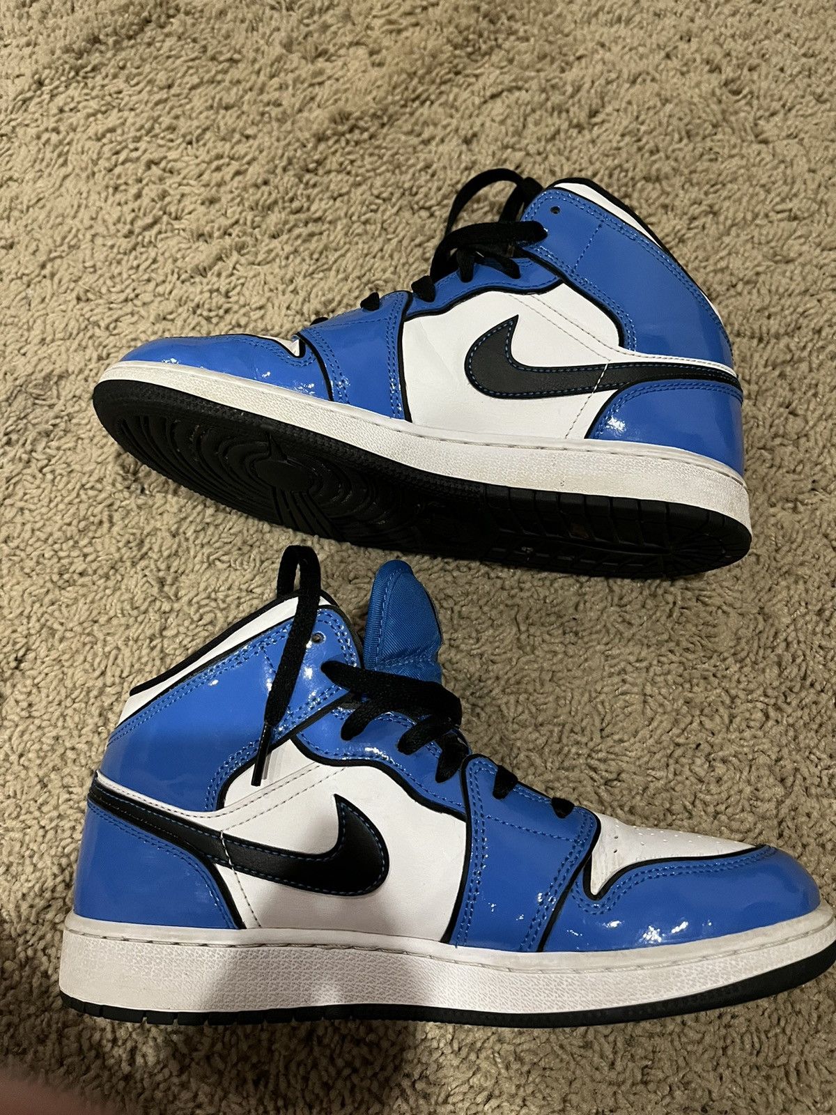 Jordan Brand air jordan 1 mid se blue 7Y Size US 7 / EU 40 - 5 Thumbnail
