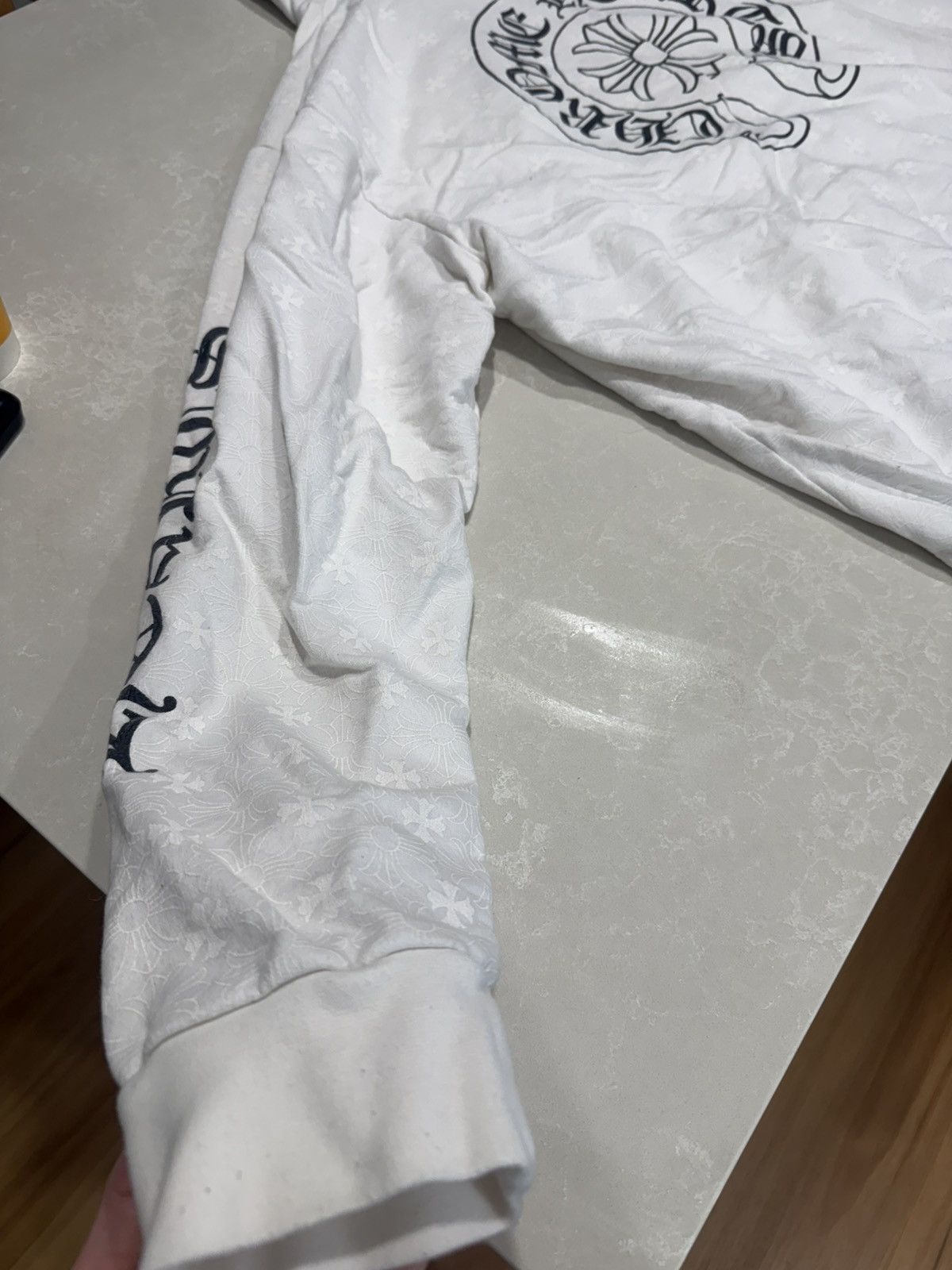Chrome Hearts All Over Monogram Hooded Sweatshirt White Size US XXL / EU 58 / 5 - 14 Thumbnail