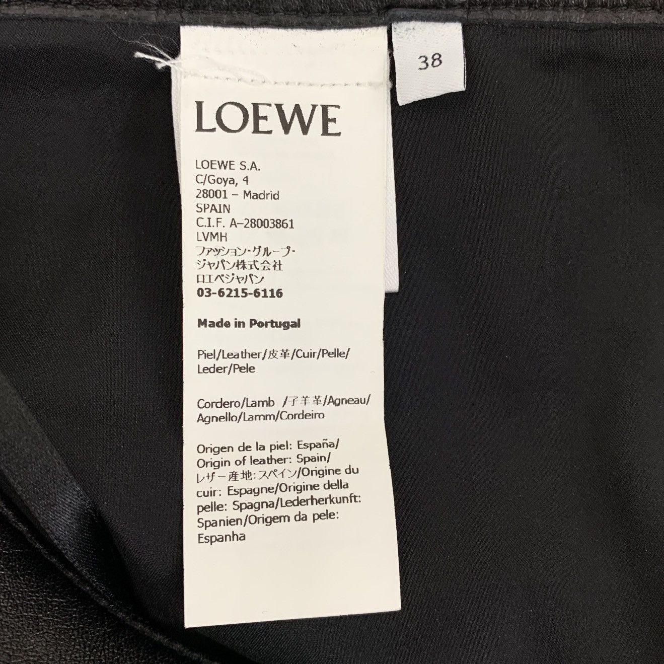 Loewe Loewe Black Casual Leather Pants K26WX Size 26" / US 2 / IT 38 - 6 Thumbnail