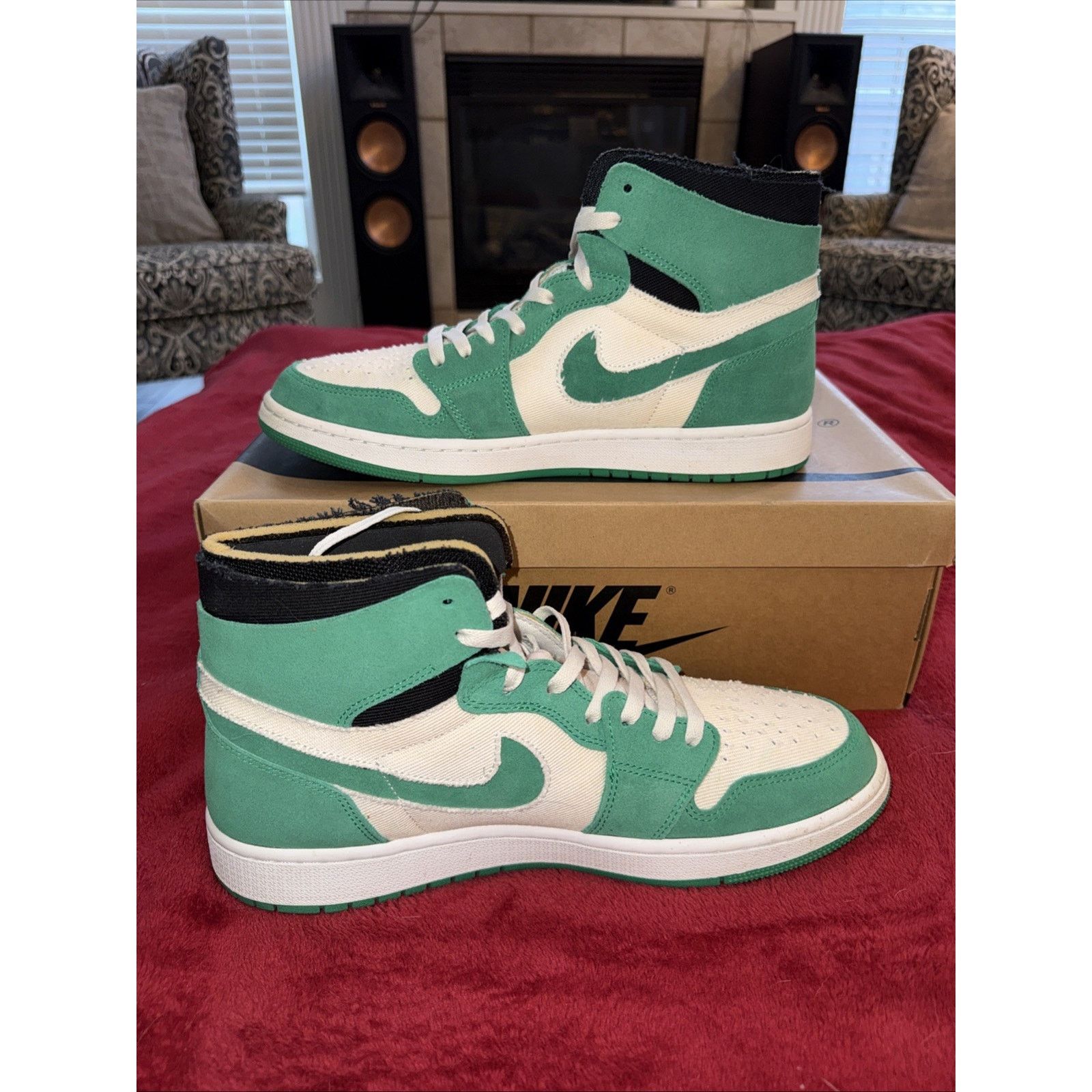 Jordan Brand Size 12 - Jordan 1 Zoom Comfort Stadium Green OG BOX Size US 12 / EU 45 - 4 Thumbnail