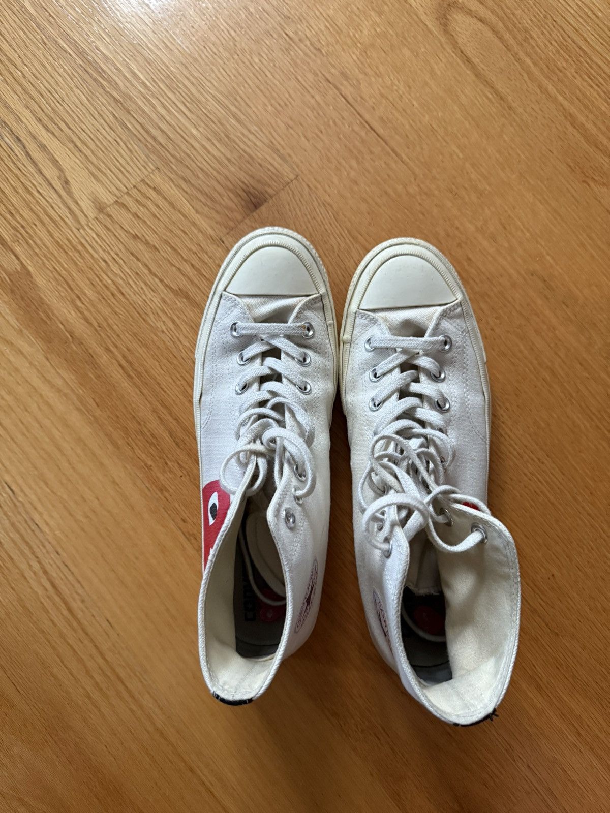 Comme des Garcons PLAY Comme Des Garçons Converse White Size US 10 / EU 43 - 4 Thumbnail