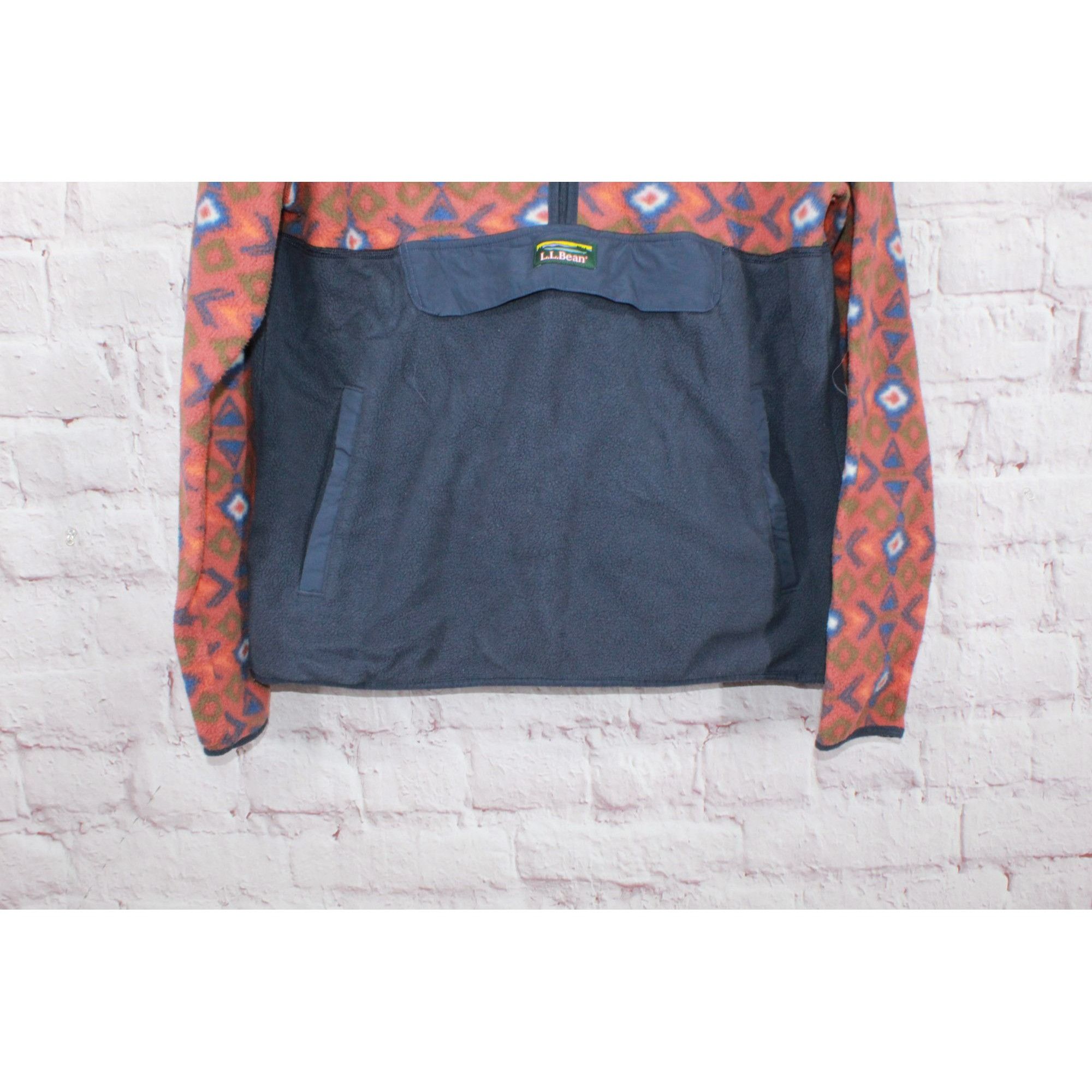 L.L. Bean LL Bean Men's Trail Fleece Half-Zip Hooded Size US M / EU 48-50 / 2 - 3 Thumbnail