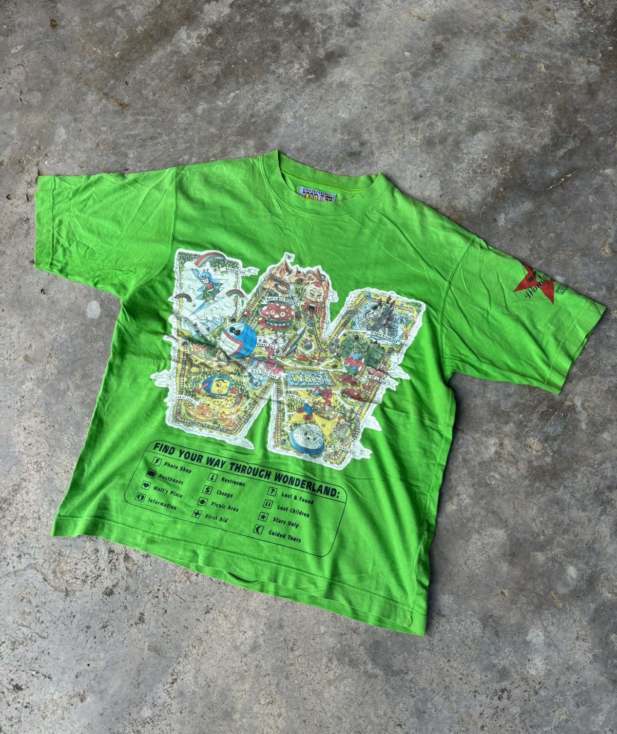 Walter Van Beirendonck W & Lt Map Of Wonderland Tshirt