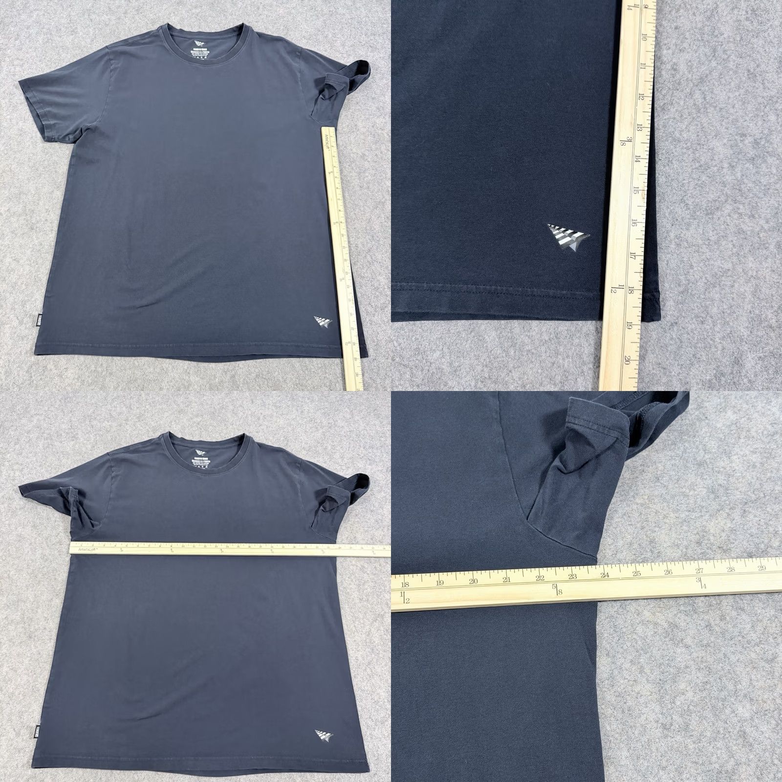 Vintage Paper Planes Greatness Is A Process Short Sleeve T-Shirt Mens Sz 2XL Navy Blue Size US XXL / EU 58 / 5 - 8 Thumbnail