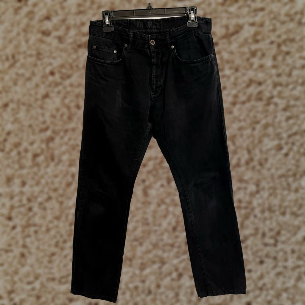 Zara Zara Man Young Division ZR JNS1975 Black Denim Jeans Pants Men's 30 Size US 31 - 1 Thumbnail