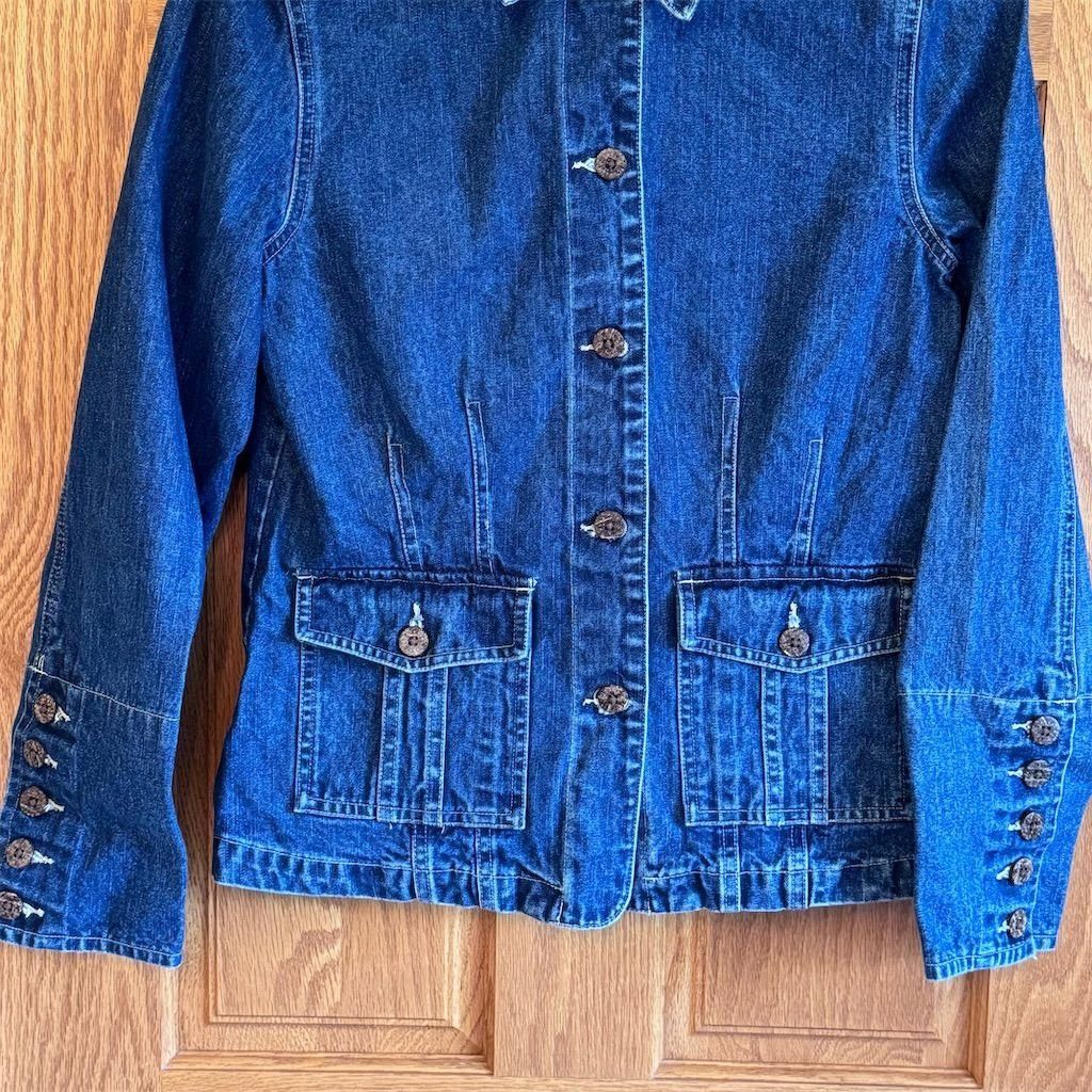 Other Caribbean Joe Women's Vintage Denim Jacket Blue Size S (4-6 Size S / US 4 / IT 40 - 2 Thumbnail