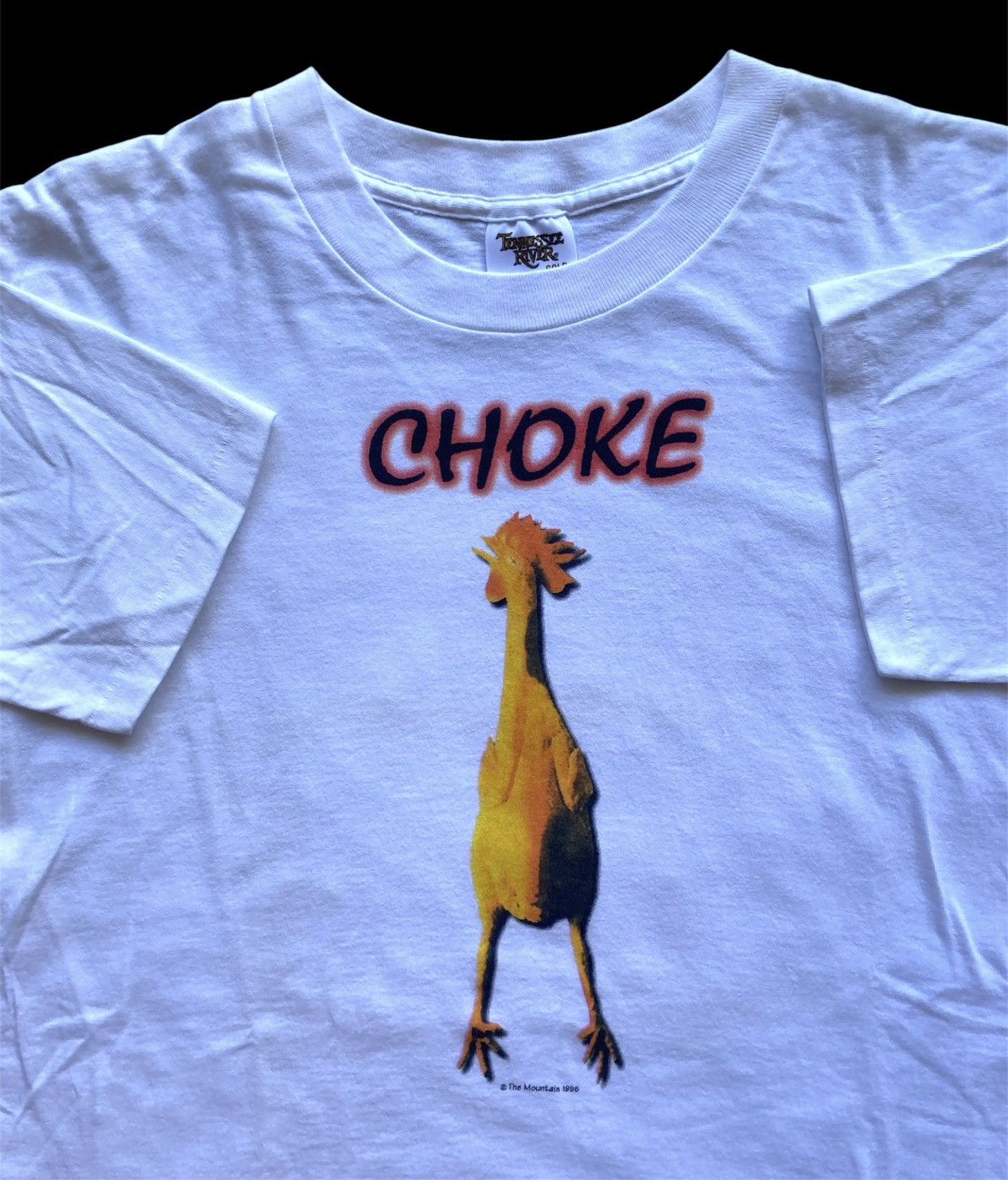 Band Tees Vintage 1996 the mountain choke chicken humor tee 90s Size US L / EU 52-54 / 3 - 4 Thumbnail