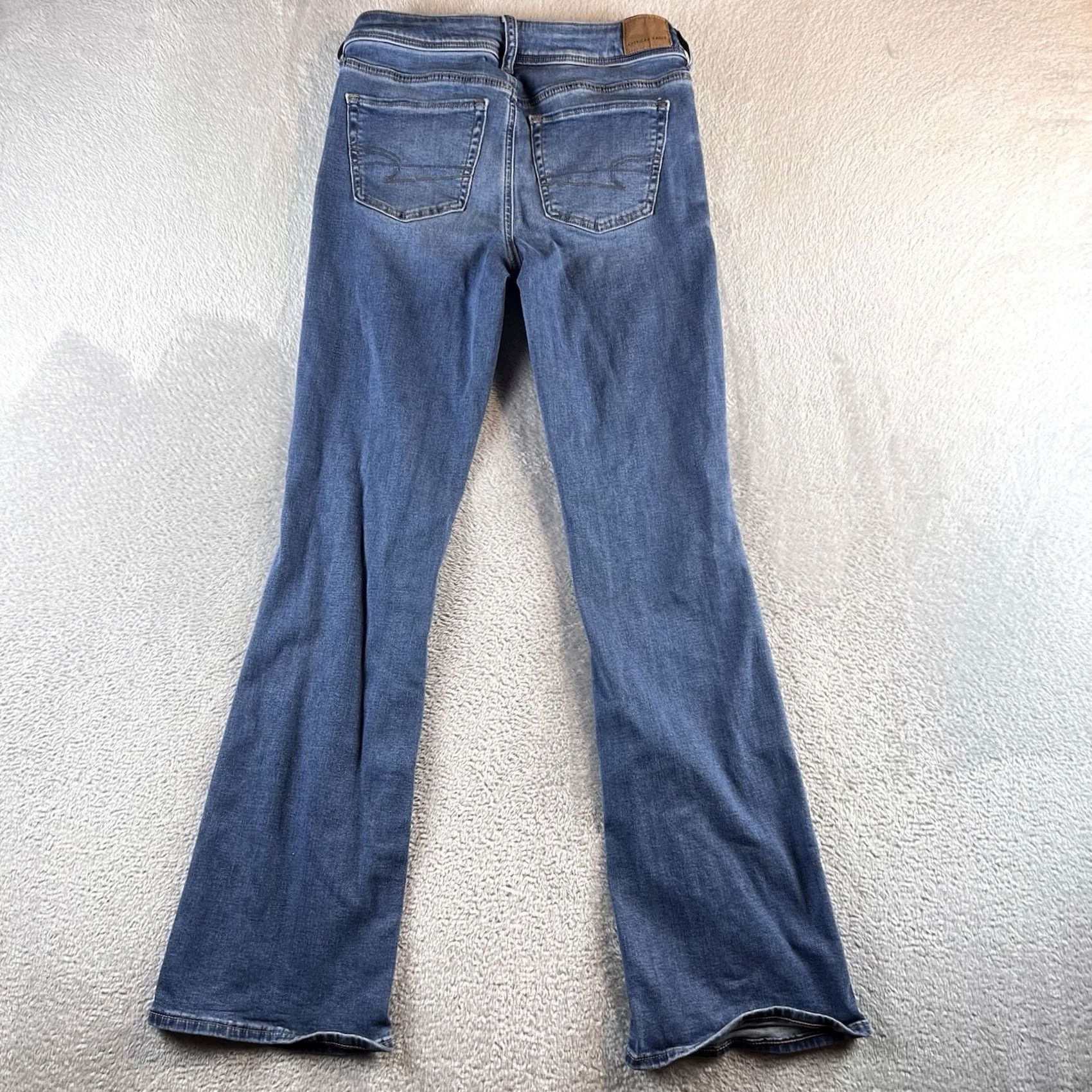 American Eagle Outfitters American Eagle Outfitters Jeans Boots Cut Womens 4 Blue Bootcut Stretch 28x31 Blue Boho 90s Womens Size 27" / US 4 / IT 40 - 2 Thumbnail