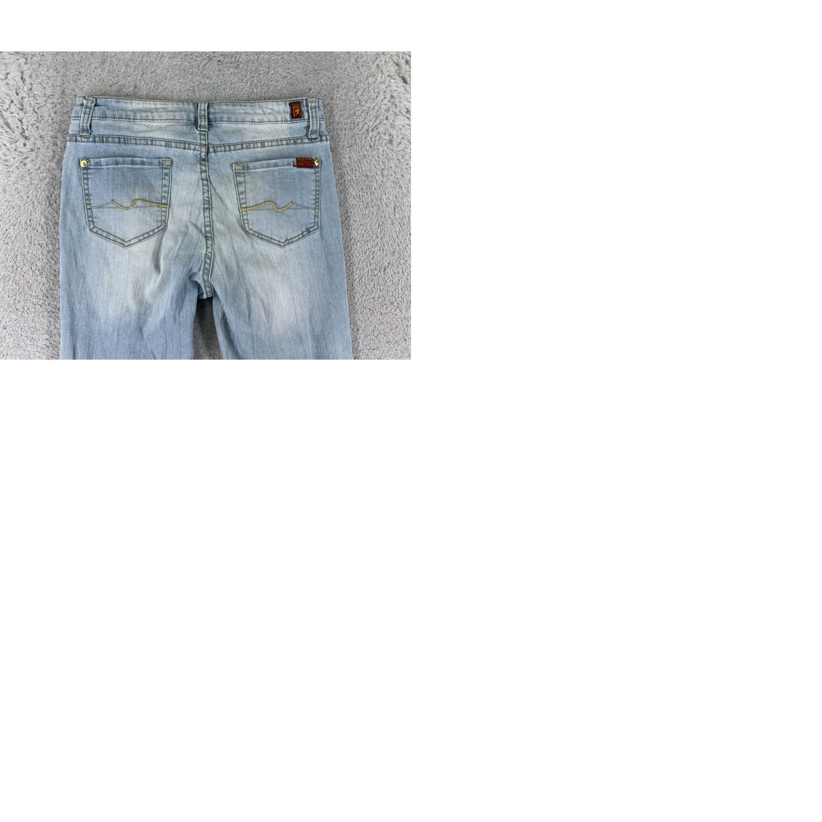 7 For All Mankind 7 For All Mankind Paxtyn Jeans Womens 14 Blue Denim Ankle Skinny Low Rise Cotton Pants Junior Size 14 Womens Blue Denim Jeans Size 36" / US 14 / IT 50 - 10 Thumbnail