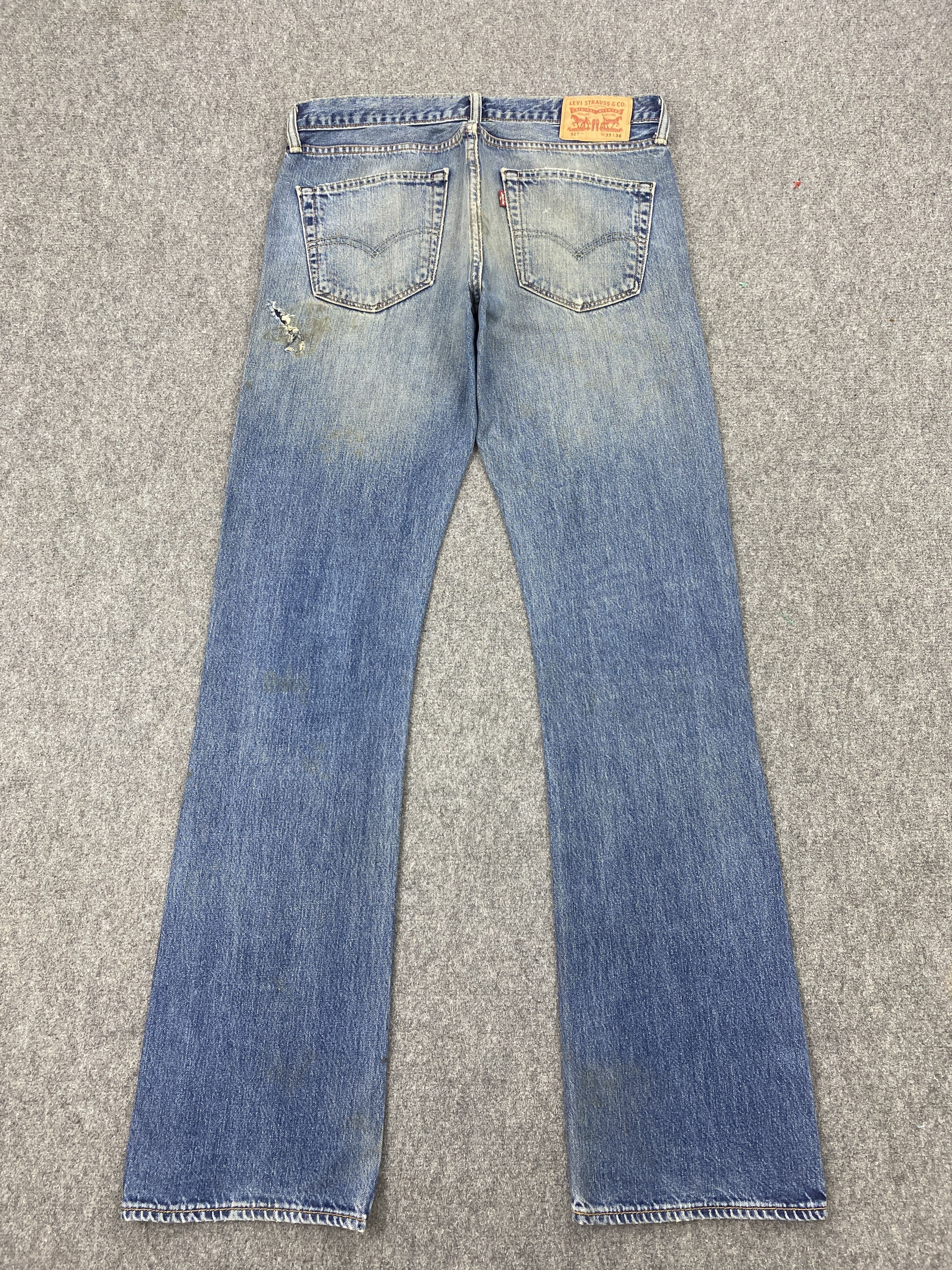 Levi's × Vintage Vintage Levi's 527 Faded Blue Bootcut Jeans Size US 34 / EU 50 - 3 Thumbnail