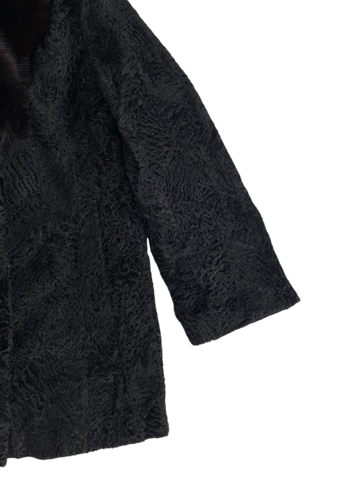 Vintage Vtg Fur Jacket Black Size M / US 6-8 / IT 42-44 - 6 Thumbnail