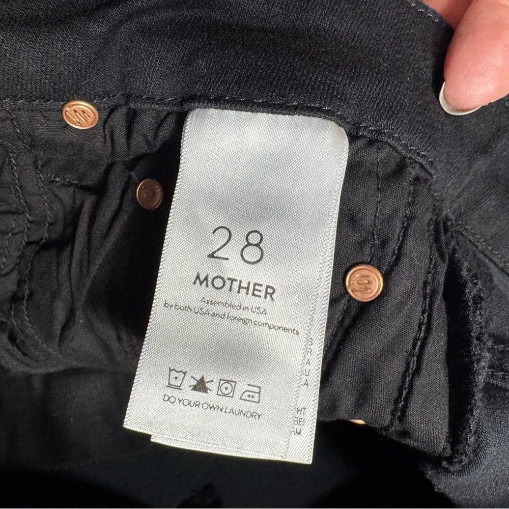 MOTHER MOTHER The Looker Ankle Fray Guilty Glitter Racer Jeans Siz Size 28" / US 6 / IT 42 - 7 Thumbnail