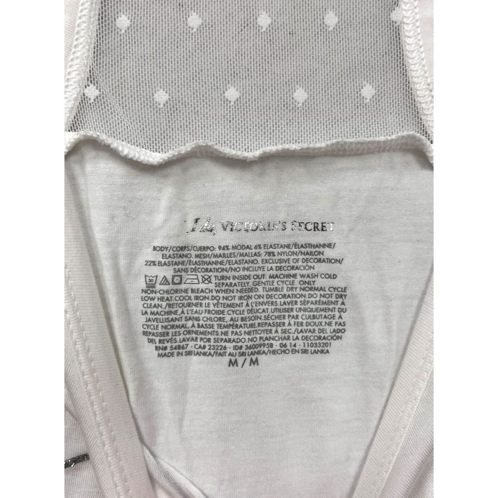 Victoria's Secret Victoria's Secret Tank Womens M White Bride Rhinestone Lettering Shirt Size M / US 6-8 / IT 42-44 - 3 Thumbnail