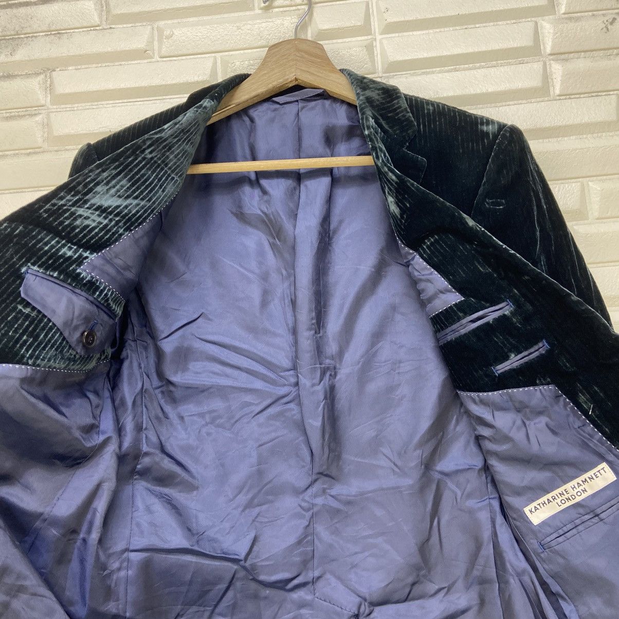Katharine Hamnett London Katherine Hamnett London Velvet Green Jacket Size US S / EU 44-46 / 1 - 13 Thumbnail
