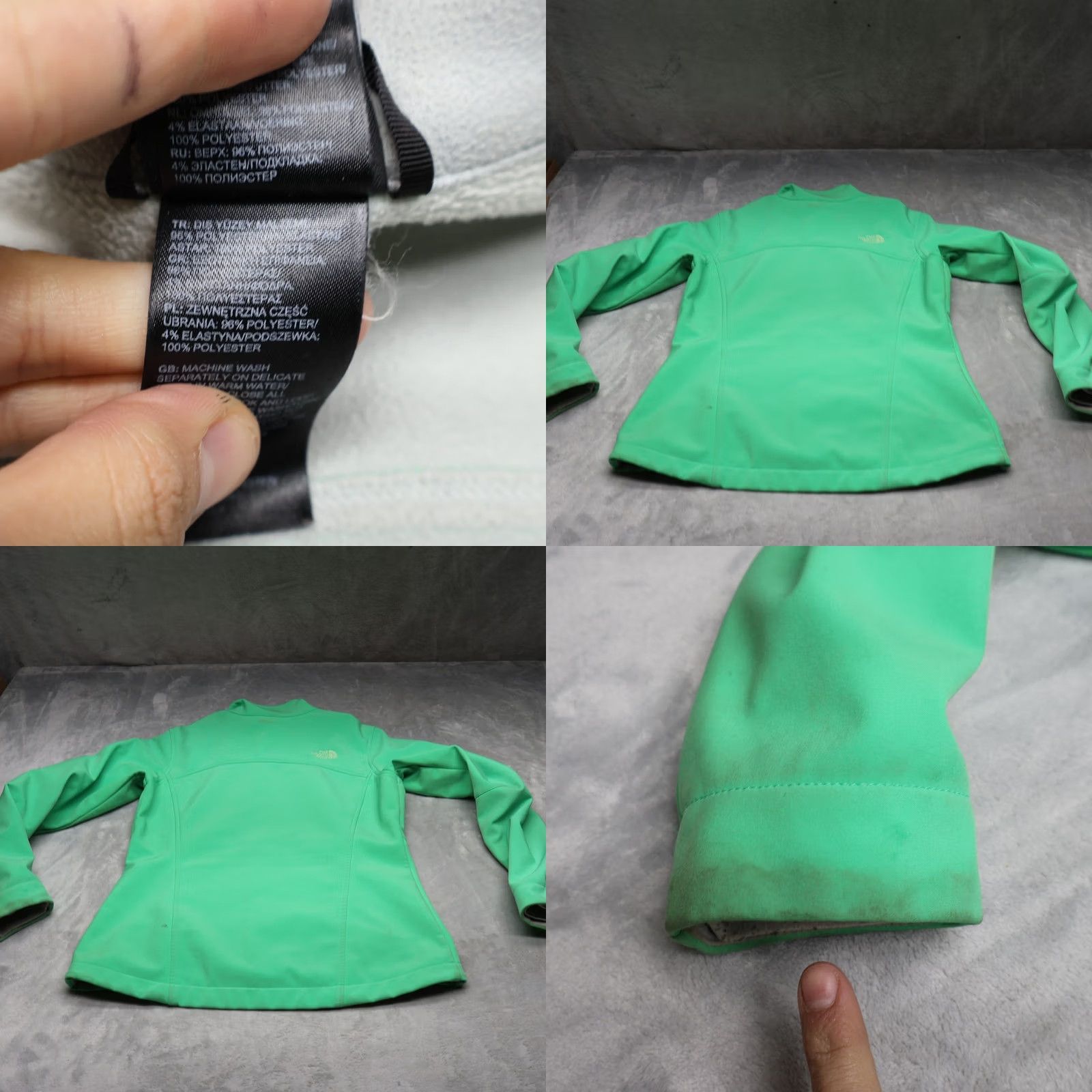 The North Face The North Face Apex Bionic Softshell Jacket Womens M Green Full Zip Windproof Activewear Jacket Size M / US 6-8 / IT 42-44 - 8 Thumbnail