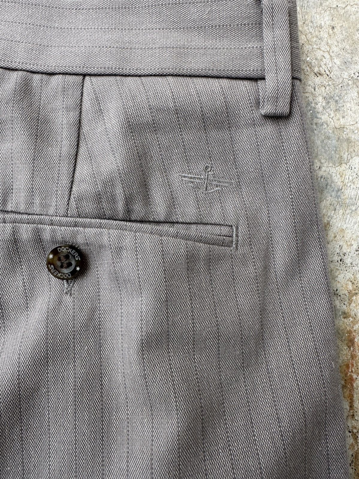 Dockers Pinstripes grey trouser dress pant Size US 38 / EU 54 - 5 Thumbnail