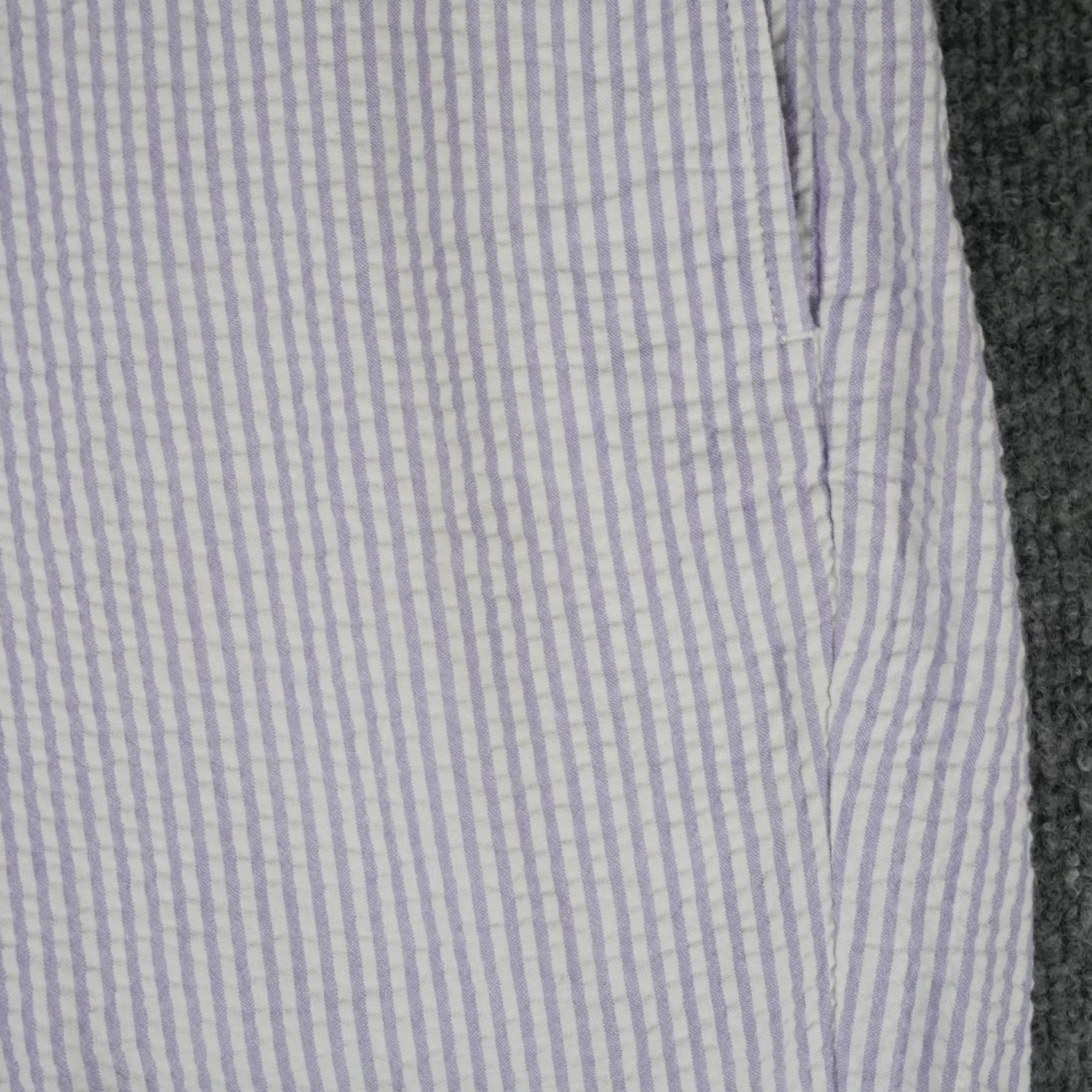 Vineyard Vines Vineyard Vines Shorts Mens 32 Purple Seersucker Stripe Club Short Chino Casual Size US 32 / EU 48 - 2 Thumbnail