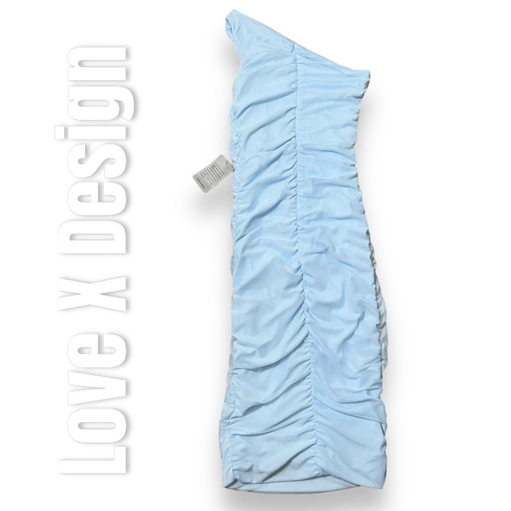 Nordstrom Love x Design Nordstrom Single Shoulder Body-con Ruched Dres Size M / US 6-8 / IT 42-44 - 12 Thumbnail