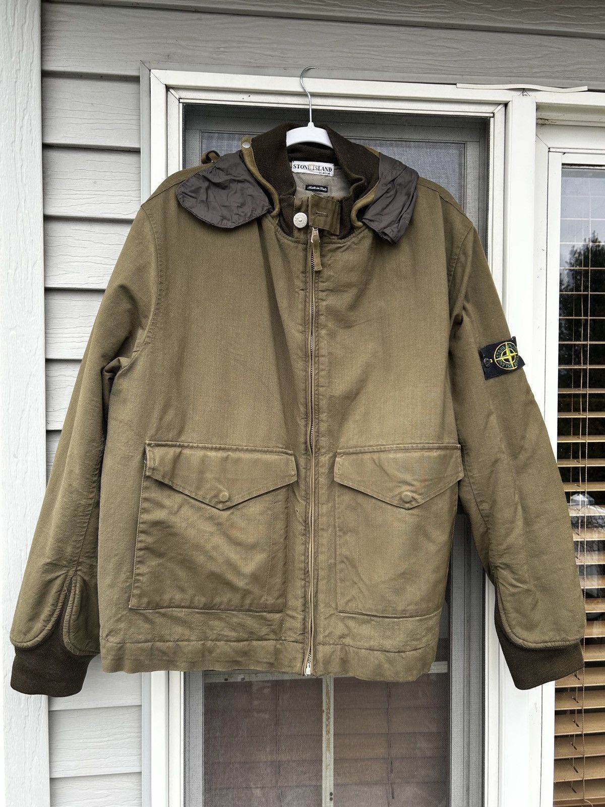 Stone Island Stone Island Jacket Green Vintage Size US XL / EU 56 / 4 - 1 Thumbnail