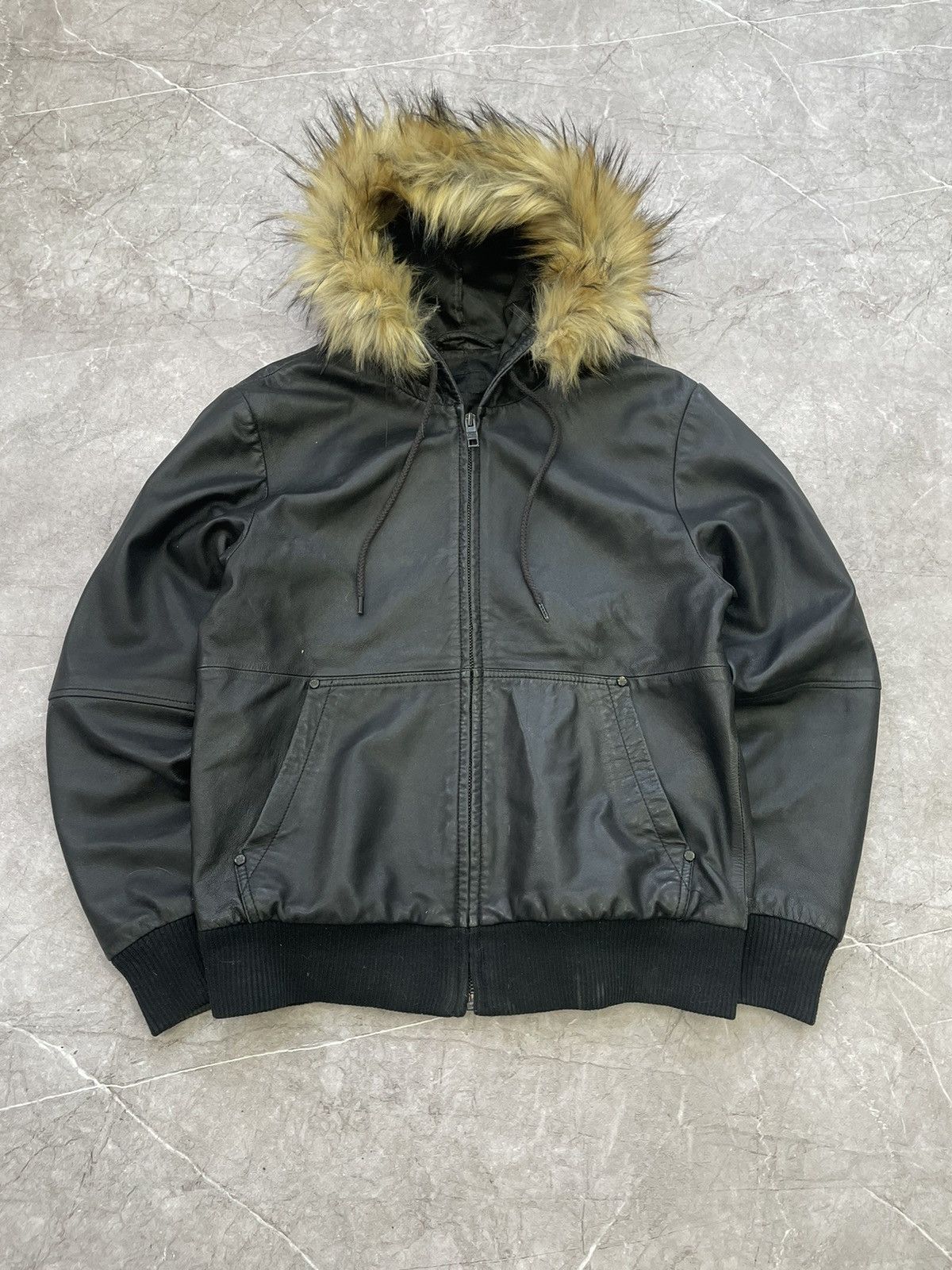 Hysteric Glamour × If Six Was Nine Avant Garde If Six Was Nine Style LEATHER Jacket fur Hood Size US M / EU 48-50 / 2 - 1 Thumbnail