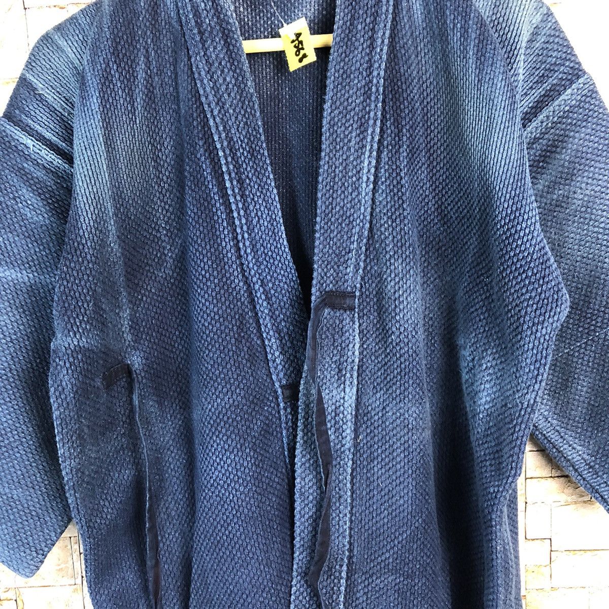 Indigo Japan indigo vintage Dark Blue Kimono cardigan #A568 Size US L / EU 52-54 / 3 - 5 Thumbnail