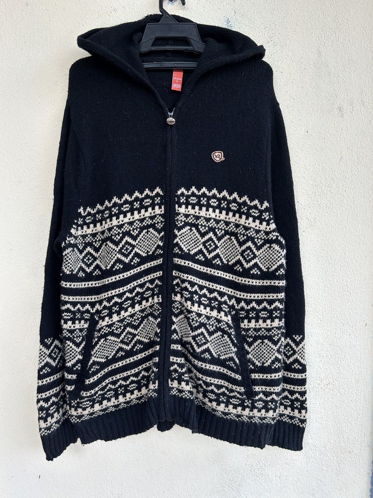 Rocawear Rocawear Knitted Zip Up Hoodie Size US L / EU 52-54 / 3 - 1 Thumbnail
