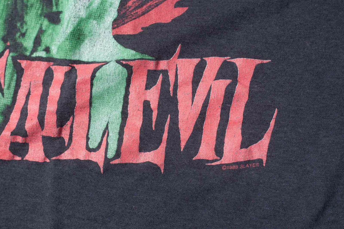 Slayer Vintage 1988 Slayer World Sacrifice Tour Tee 80s Size US M / EU 48-50 / 2 - 2 Thumbnail