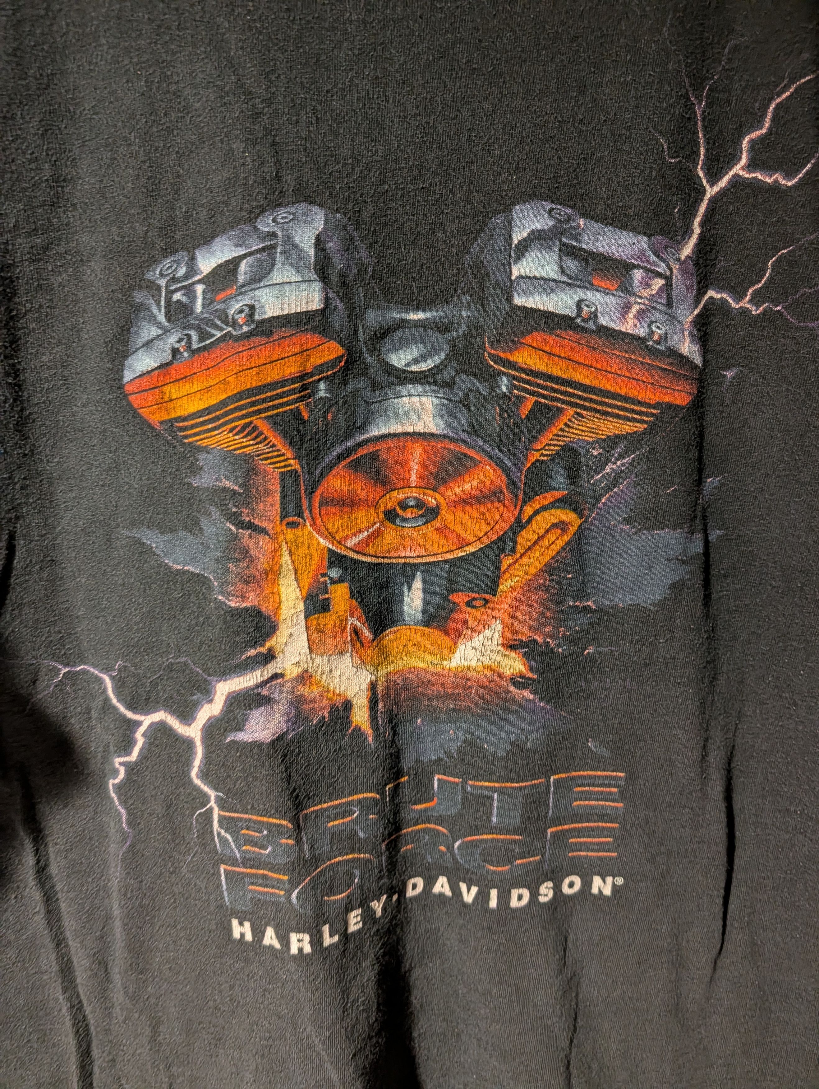 Harley Davidson VTG Harley Davidson Brute Force Staten NY T-Shirt Lombardi’s Size US XXL / EU 58 / 5 - 2 Thumbnail