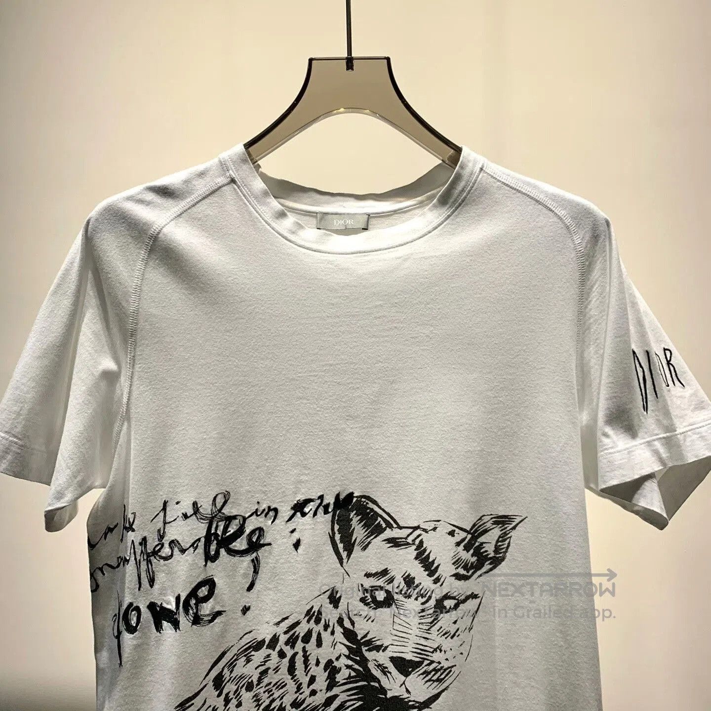 Dior Dior White Short Sleeve Printed T-Shirt. Size US S / EU 44-46 / 1 - 3 Thumbnail