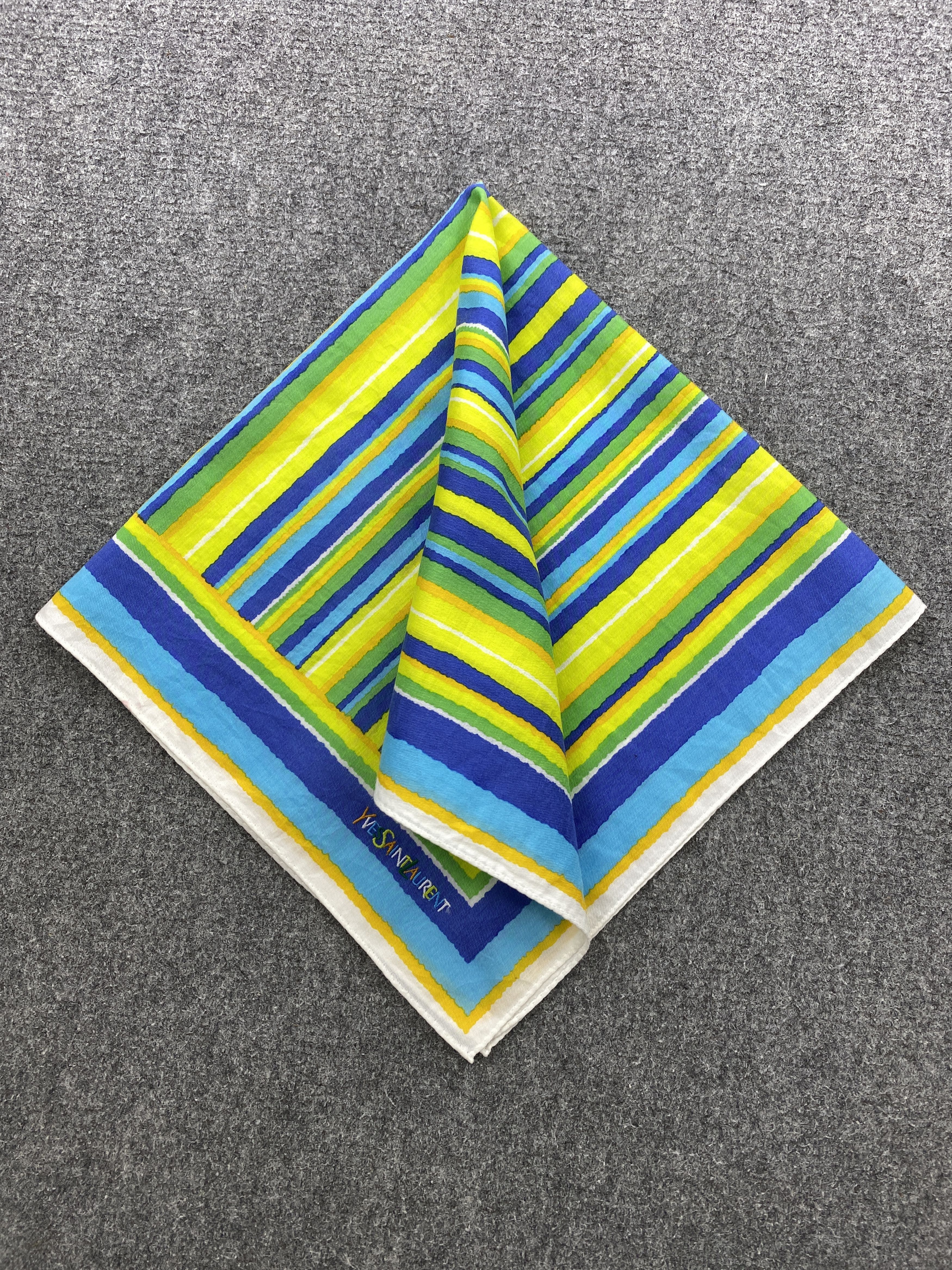 Vintage Yves Saint Laurent Handkerchief /Neckerchief HKC0744 Size ONE SIZE - 3 Thumbnail