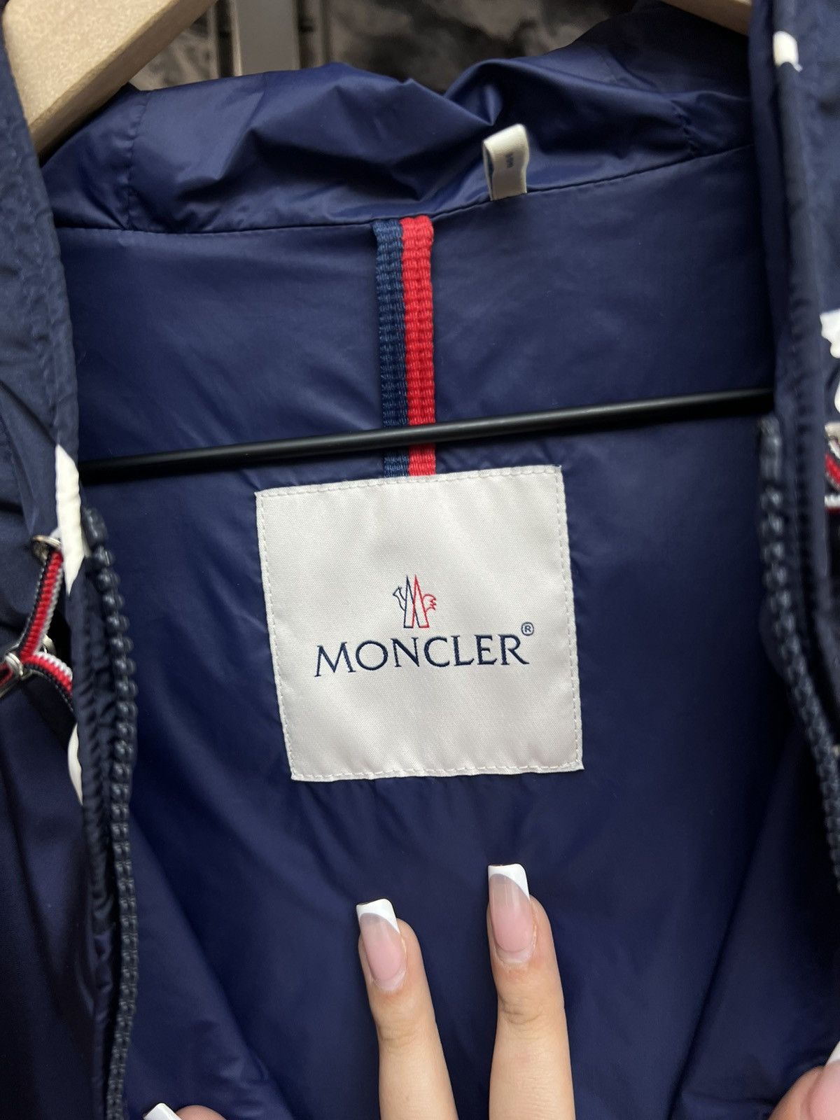 Moncler Moncler Windbreaker Stars Navy Hoodie Size US XXL / EU 58 / 5 - 7 Thumbnail