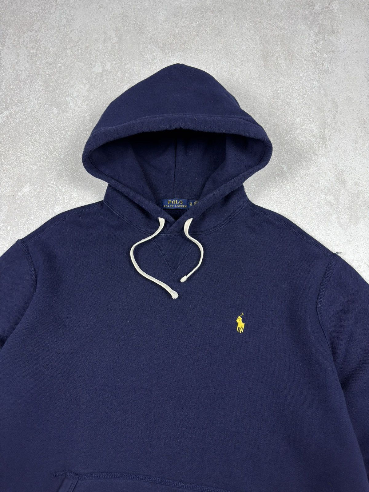 Polo Ralph Lauren Polo Ralph Lauren Hoodie Navy Blue Pullover Fleece Lined Size US XL / EU 56 / 4 - 4 Thumbnail