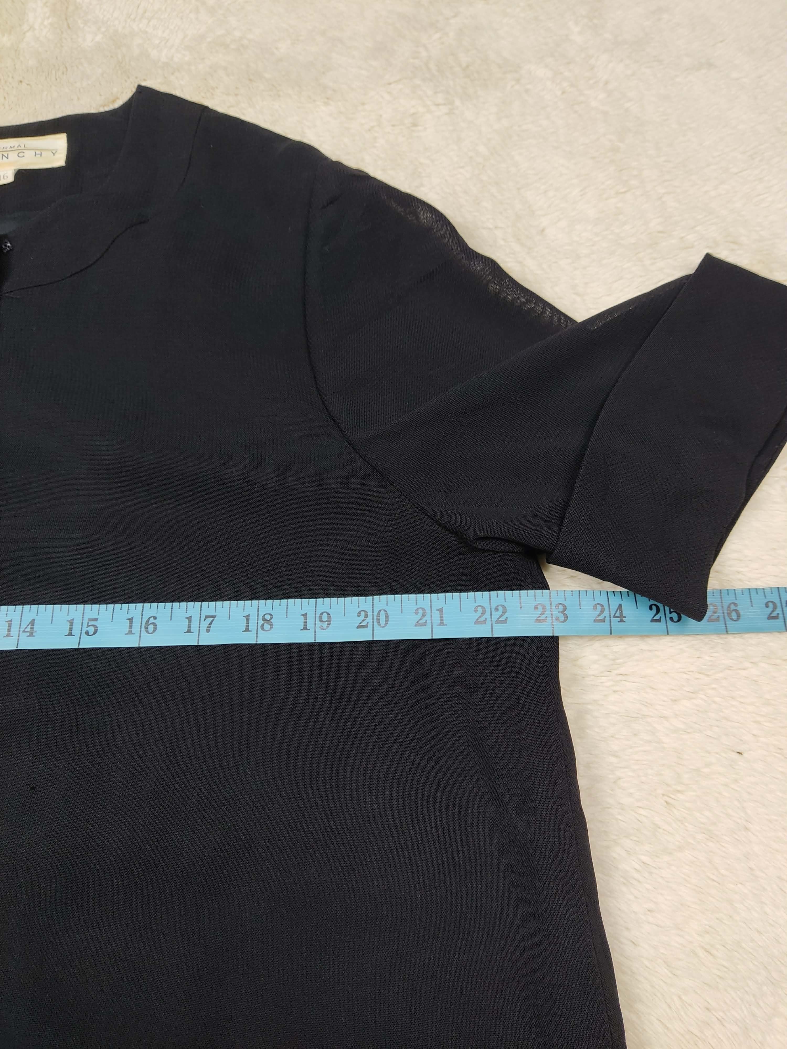 Givenchy Vintage Hi Formal Givenchy Black Blouse Jacket Size L / US 10 / IT 46 - 11 Thumbnail